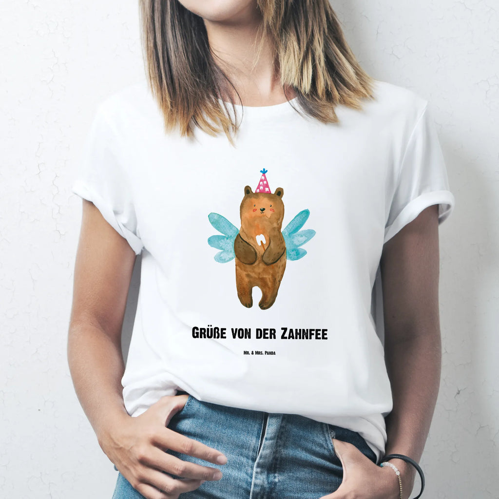Rozmiar L Personalizowana koszulka niedźwiedź Wróżka zębów T-Shirt mit Namen, Bedrucken, T-Shirt Personalisiert, Wunschtext, T-Shirt mit Aufruck, Teddybär, Teddy, Bär, Erster Zahn, Zahnfee, Fee, Milchzahn