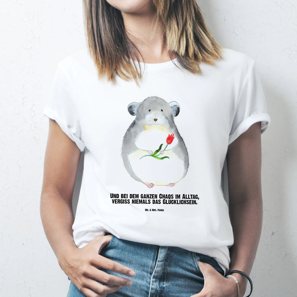 Rozmiar L Personalizowana koszulka szynszyla kwiat T-Shirt Personalisiert, Wunschtext, T-Shirt mit Namen, Bedrucken, T-Shirt mit Aufruck, Lustige Sprüche, Gute Laune, Tiere, Tiermotive, Chaos, Depressionen, Kummer, Glücklichsein, traurig sein, Büro, Chinchillas, Liebeskummer, Chinchilla, Büroalltag