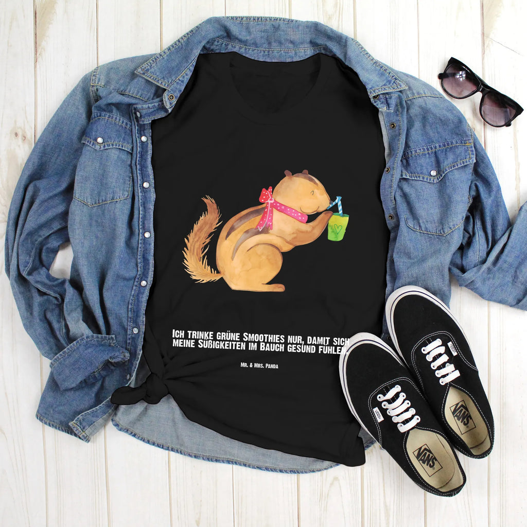 Personalised T-Shirt Squirrel smoothies Wunschtext, T-Shirt mit Aufruck, T-Shirt Personalisiert, Bedrucken, T-Shirt mit Namen, Gute Laune, Lustige Sprüche, Tiere, Tiermotive, Green Smoothies, Streifenhörnchen, Abnehmen, Diät, Eichhörnchen