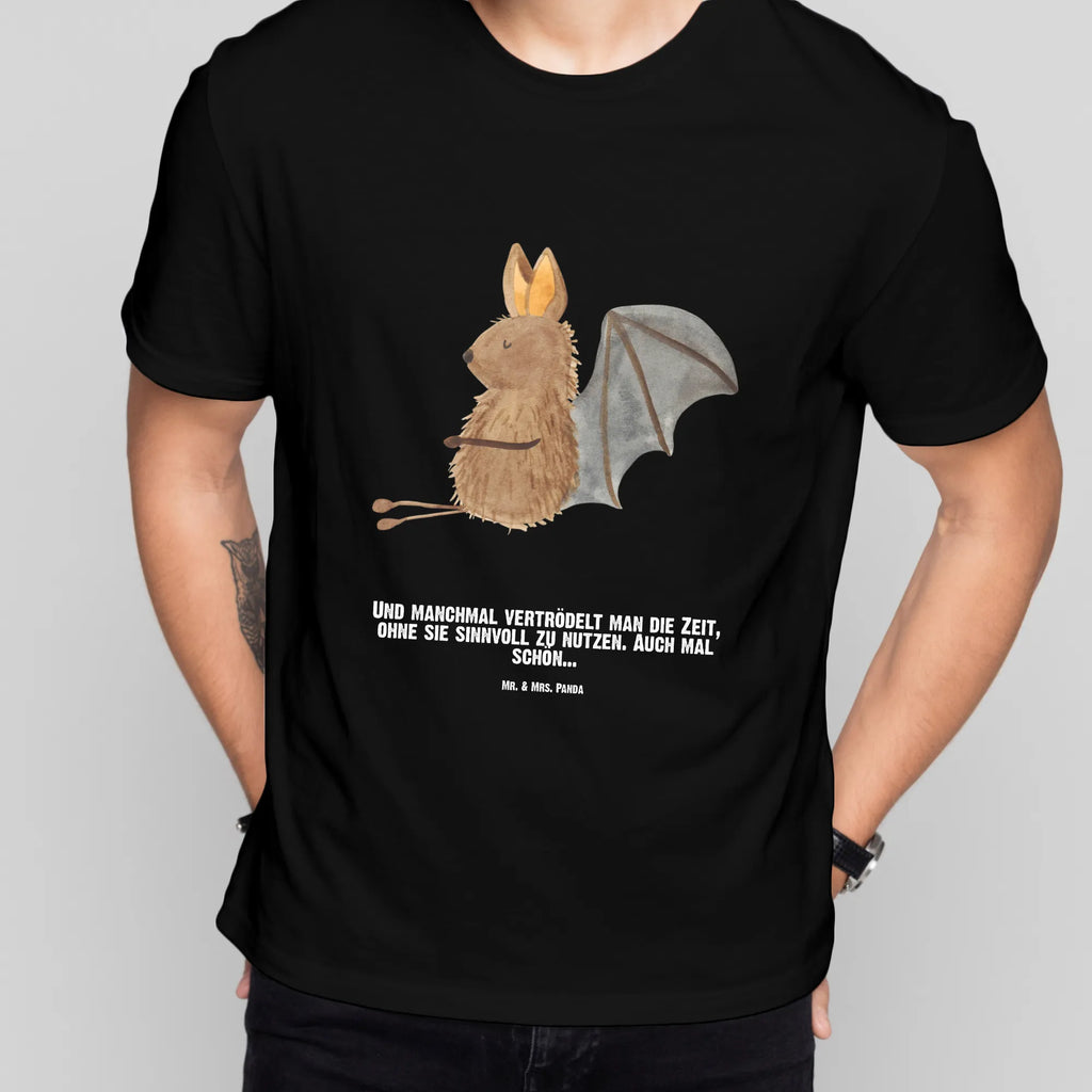 Rozmiar L Personalizowana koszulka Nietoperz siedzenie T-Shirt mit Aufruck, Wunschtext, T-Shirt mit Namen, T-Shirt Personalisiert, Bedrucken, Lustige Sprüche, Gute Laune, Tiere, Tiermotive, Entspannen, Fledermäuse, Fledermaus, Motivation