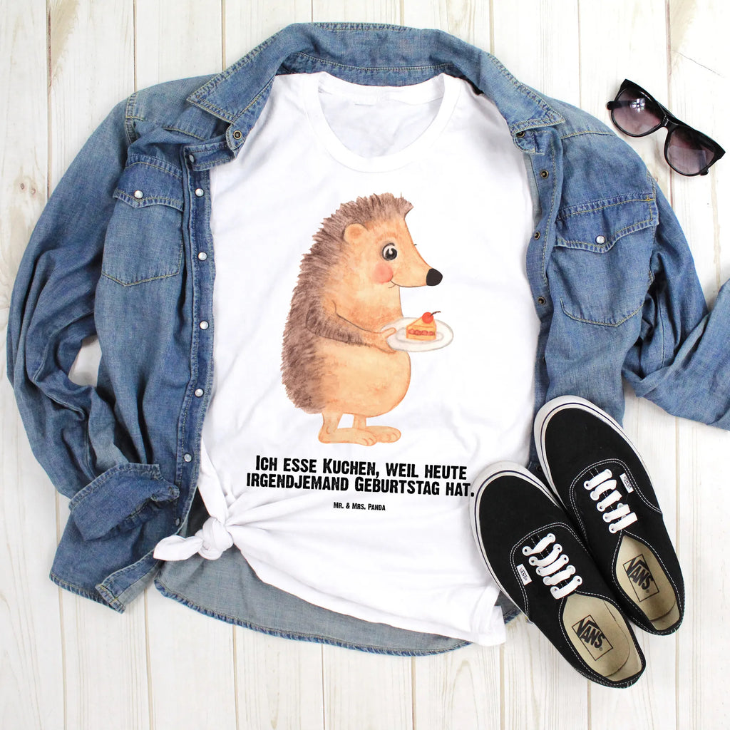 Rozmiar L Personalizowana koszulka jeż kawałek ciasta T-Shirt mit Aufruck, Bedrucken, T-Shirt mit Namen, T-Shirt Personalisiert, Wunschtext, Lustige Sprüche, Gute Laune, Tiere, Tiermotive, Einladung Party, Igel, Geburtstagskuchen, Kuchen Backen, Kuchen, Backen Geschenk, Torte, Essen Spruch