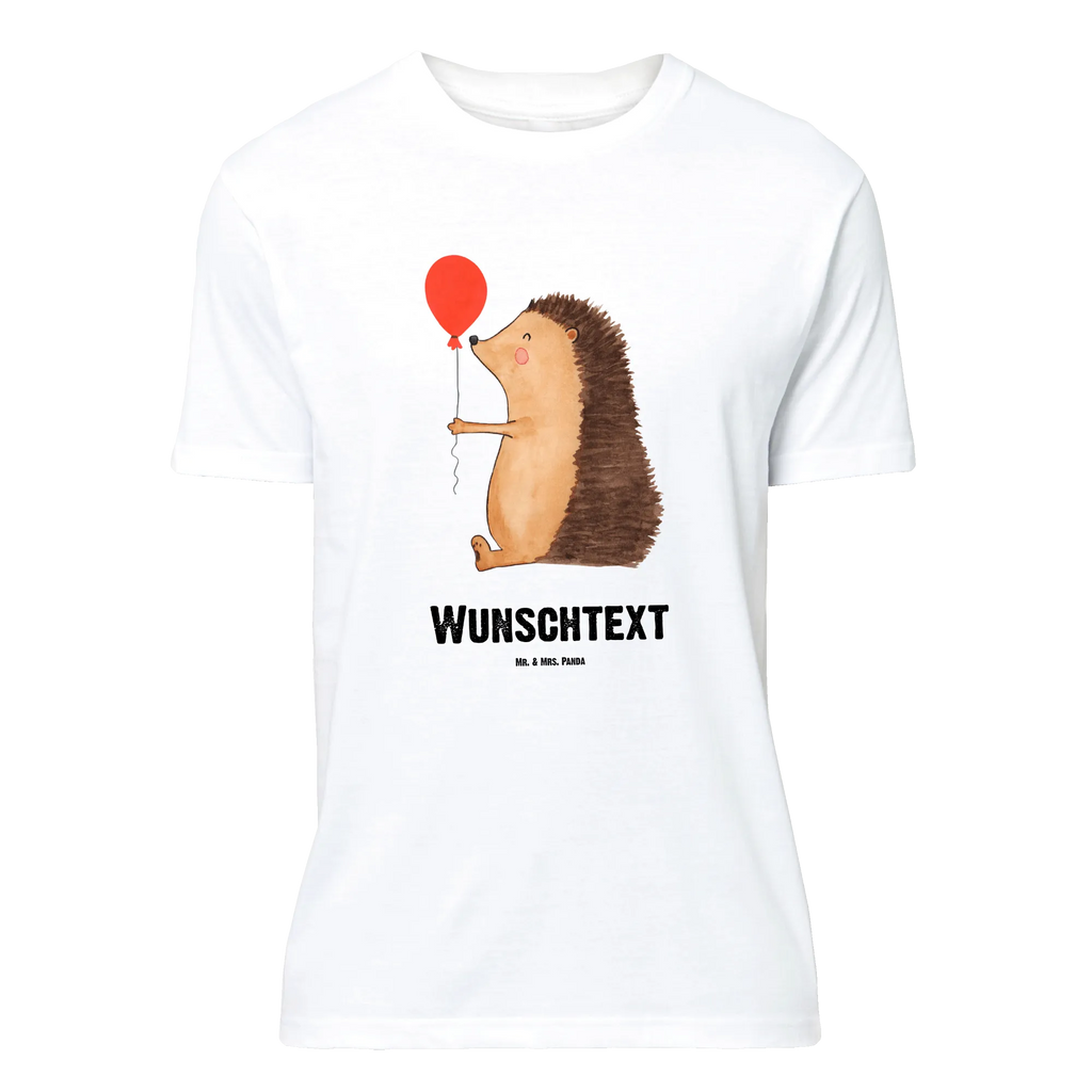 Rozmiar L Personalizowana koszulka jeż balon T-Shirt Personalisiert, T-Shirt mit Namen, Bedrucken, T-Shirt mit Aufruck, Wunschtext, Lustige Sprüche, Gute Laune, Tiere, Tiermotive, Geburtstagskind, Igel, Glückwunsch, Geburtstag, Herzlichen Glückwunsch, Ballon, Happy Birthday