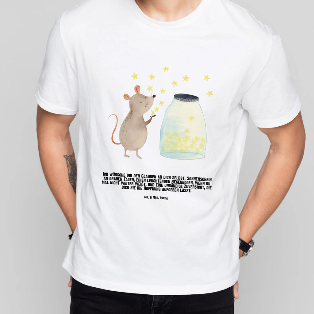 Personalised T-Shirt Mouse Stars T-Shirt mit Aufruck, T-Shirt mit Namen, Wunschtext, T-Shirt Personalisiert, Bedrucken, Lustige Sprüche, Gute Laune, Tiere, Tiermotive, Schwangerschaft, Maus, Geburtstag, Kind, Geburt, Sterne, Wunsch, Taufgeschenk, Kindergeburtstag, Erstes Kind, Taufe, Träume, Hoffnung
