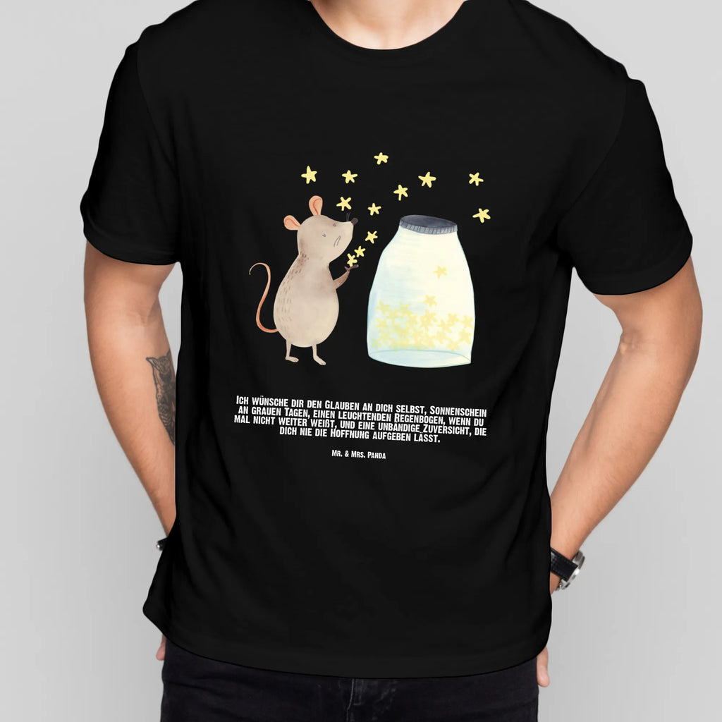 Personalised T-Shirt Mouse Stars T-Shirt mit Aufruck, T-Shirt mit Namen, Wunschtext, T-Shirt Personalisiert, Bedrucken, Lustige Sprüche, Gute Laune, Tiere, Tiermotive, Schwangerschaft, Maus, Geburtstag, Kind, Geburt, Sterne, Wunsch, Taufgeschenk, Kindergeburtstag, Erstes Kind, Taufe, Träume, Hoffnung