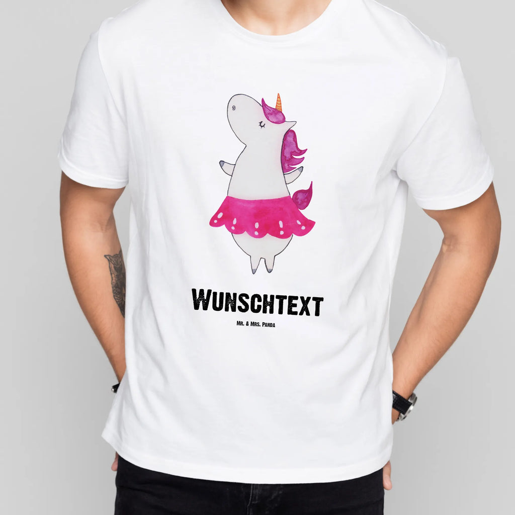 Rozmiar L Personalizowana koszulka Jednorożec balerina T-Shirt mit Namen, Frauen, Männer, T-Shirt mit Aufruck, Bedrucken, T-Shirt Personalisiert, Wunschtext, Einhorn Deko, Unicorn, Einhorn, Einhörner, Lebensfreude, Tänzerin, Spaß, Wohnung, Party, Ballerina, Tanzen, Feiern, Geburtstag, Lebenslust