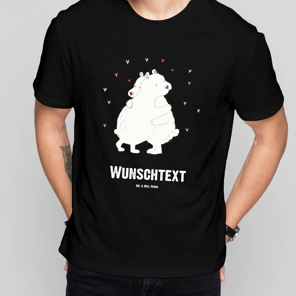 Rozmiar L Personalizowana koszulka Niedźwiedź polarny obejmować Bedrucken, Wunschtext, T-Shirt Personalisiert, T-Shirt mit Namen, T-Shirt mit Aufruck, Gute Laune, Lustige Sprüche, Tiere, Tiermotive