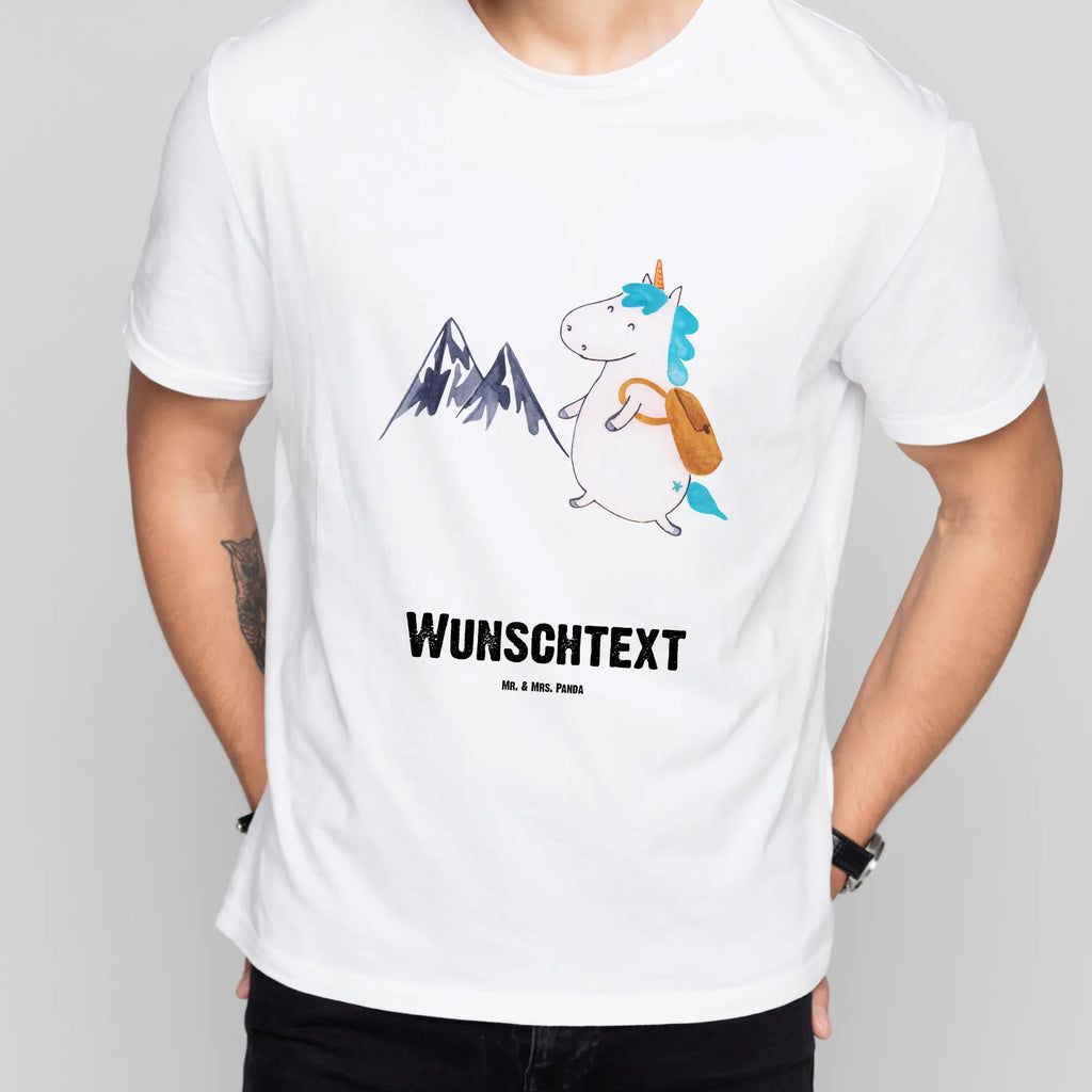 Personalised T-Shirt unicorn climber T-Shirt mit Aufruck, Wunschtext, Bedrucken, T-Shirt mit Namen, T-Shirt Personalisiert, Einhorn Deko, Unicorn, Einhorn, Einhörner, Abenteuer, Abenteurer, Berge, Weltreise, Bergsteiger, Urlaub, Weltenbummler, Entdecker, Reisen