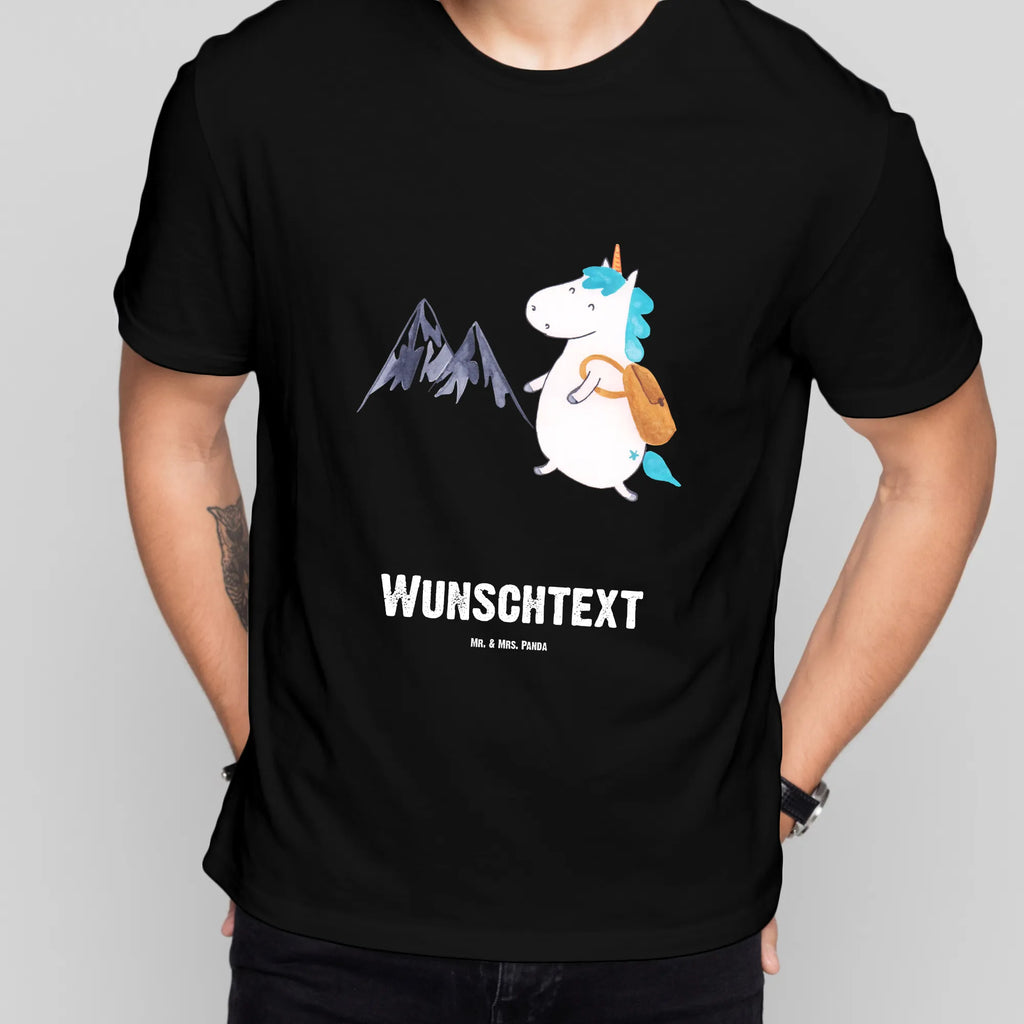 Personalised T-Shirt unicorn climber T-Shirt mit Aufruck, Wunschtext, Bedrucken, T-Shirt mit Namen, T-Shirt Personalisiert, Einhorn Deko, Unicorn, Einhorn, Einhörner, Abenteuer, Abenteurer, Berge, Weltreise, Bergsteiger, Urlaub, Weltenbummler, Entdecker, Reisen