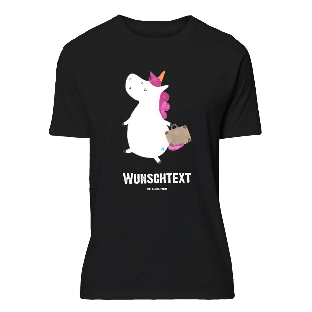 Personalisiertes T-Shirt Einhorn Koffer Bedrucken, T-Shirt mit Namen, T-Shirt Personalisiert, Wunschtext, T-Shirt mit Aufruck, Einhorn Deko, Unicorn, Einhorn, Einhörner, Erwachsen, Verreisen, Lustig, Kind, Abenteuer, Koffer, Witzig, Reise, Gepäck, Albern, Spaß