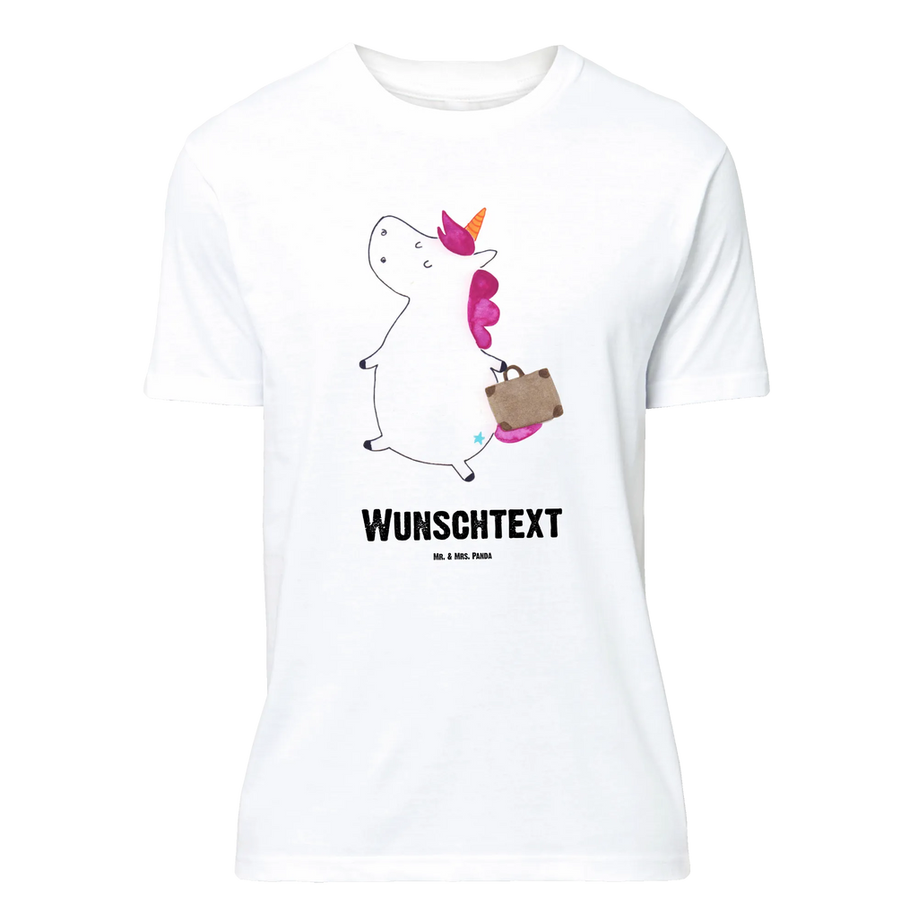 Personalisiertes T-Shirt Einhorn Koffer Bedrucken, T-Shirt mit Namen, T-Shirt Personalisiert, Wunschtext, T-Shirt mit Aufruck, Einhorn Deko, Unicorn, Einhorn, Einhörner, Erwachsen, Verreisen, Lustig, Kind, Abenteuer, Koffer, Witzig, Reise, Gepäck, Albern, Spaß