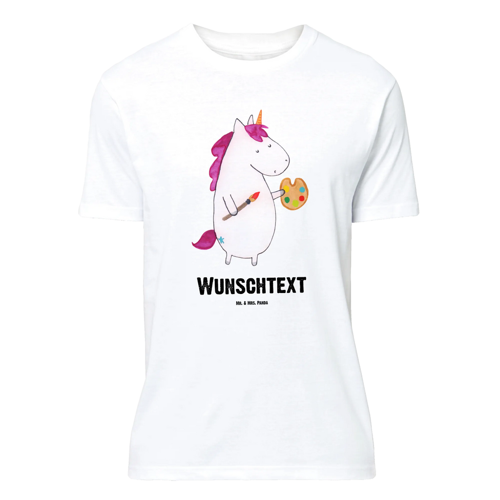 Personalised T-Shirt unicorn Artist Bedrucken, T-Shirt mit Namen, T-Shirt mit Aufruck, Wunschtext, T-Shirt Personalisiert, Einhorn Deko, Unicorn, Einhorn, Einhörner, Maler, Farbe, Geschenk, Pinsel, Englisch, Artist, Zeichnen, Welt, Malen, Künstler, Stift