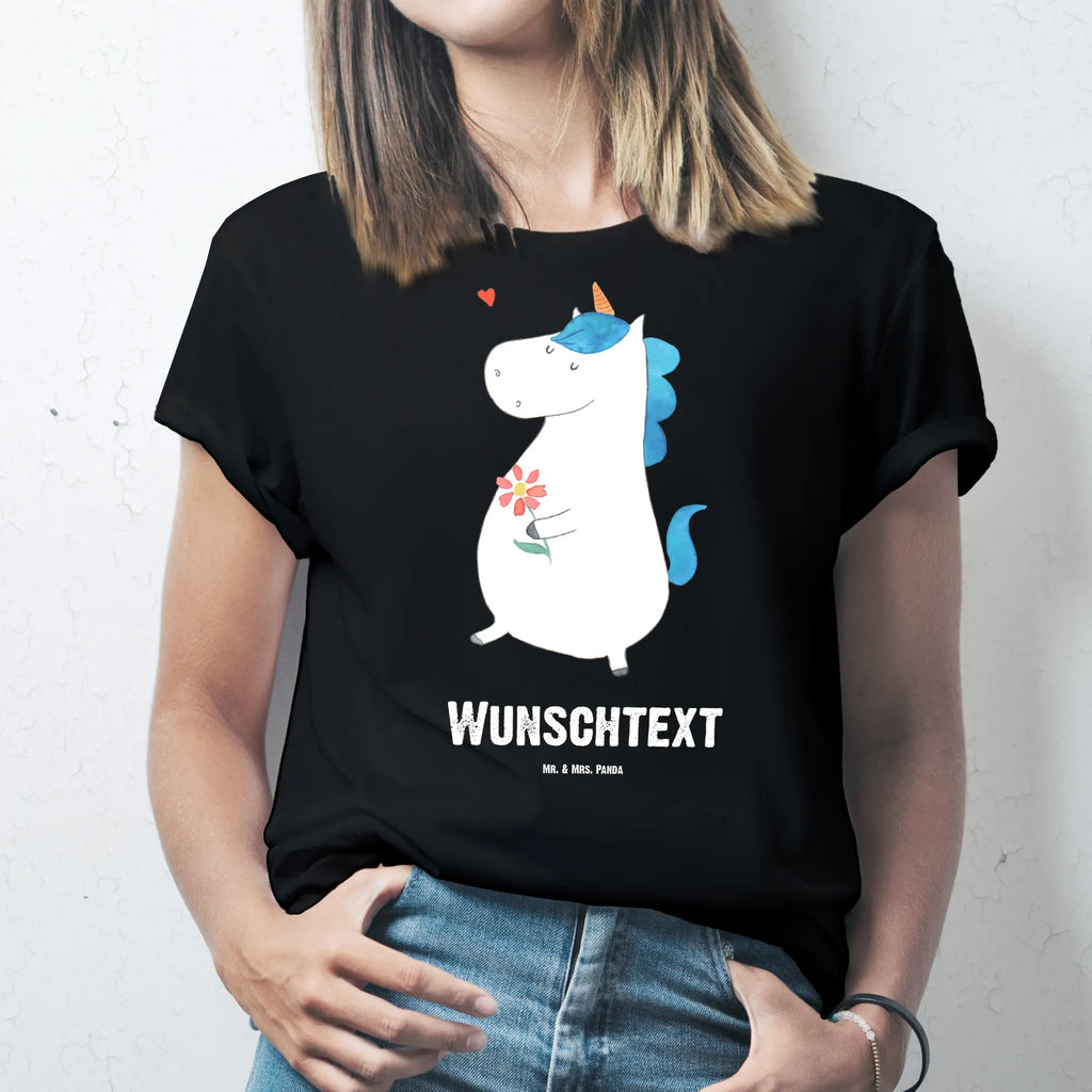 Rozmiar L Personalizowana koszulka Jednorożec spacer Bedrucken, Wunschtext, T-Shirt mit Namen, T-Shirt mit Aufruck, T-Shirt Personalisiert, Einhorn Deko, Unicorn, Einhorn, Einhörner, Mutter, Blumen, Motivation, Schwester, Spaziergang, Freude, Gute Laune, Glitzer, Freundin
