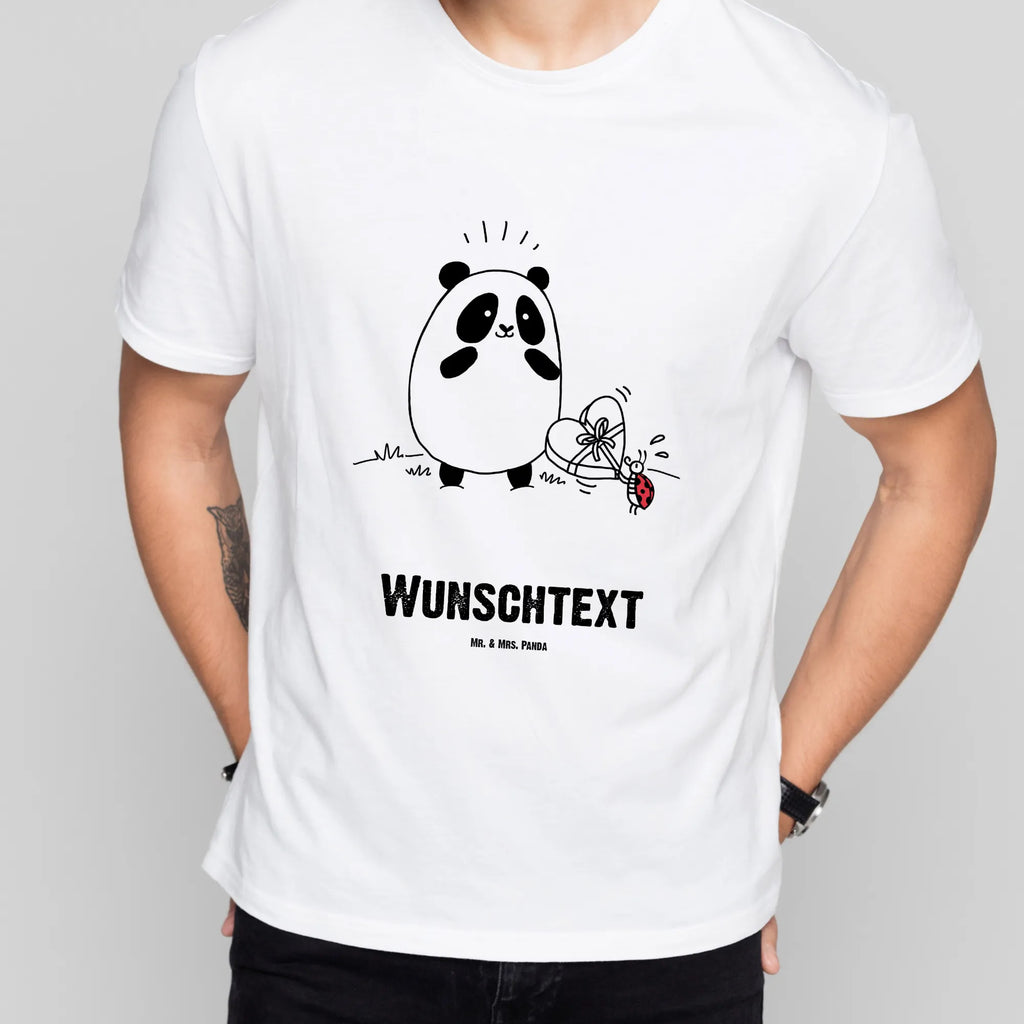 Rozmiar L Personalizowana koszulka Panda Dziękuję T-Shirt Personalisiert, T-Shirt mit Aufruck, T-Shirt mit Namen