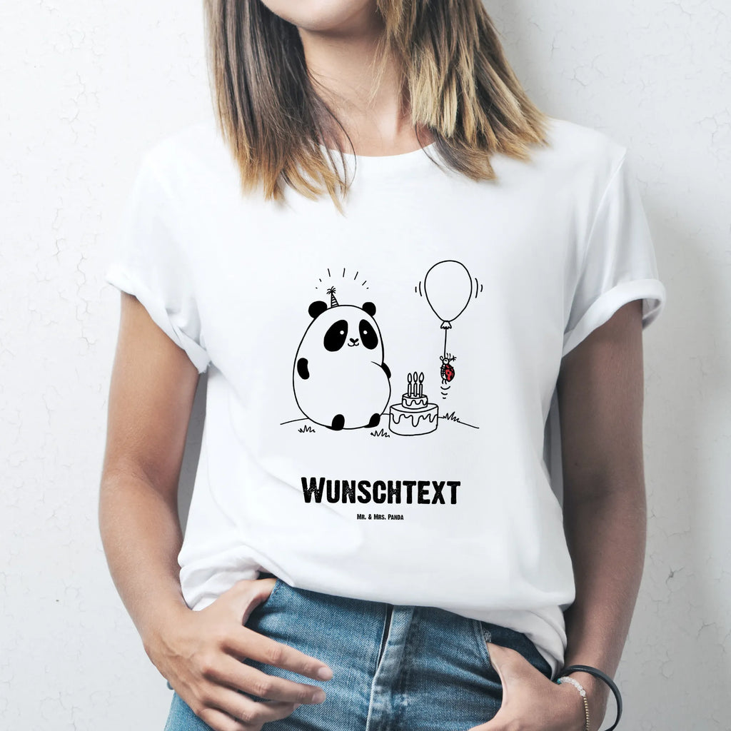 Rozmiar L Personalizowana koszulka Panda urodziny T-Shirt Personalisiert, Frauen, T-Shirt mit Aufruck, T-Shirt mit Namen, Männer