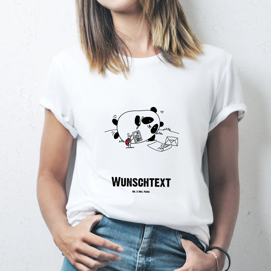 Personalised T-Shirt Panda Missing Männer, T-Shirt Personalisiert, Frauen, T-Shirt mit Aufruck, T-Shirt mit Namen