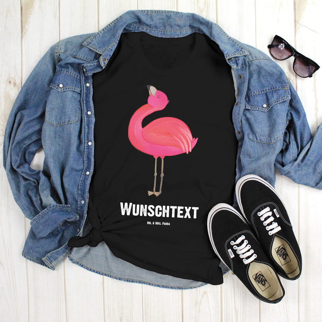 Rozmiar L Personalizowana koszulka Flamingo Duma T-Shirt Personalisiert, Bedrucken, T-Shirt mit Aufruck, Wunschtext, T-Shirt mit Namen, Flamingo, Schwester, Selbstakzeptanz, Beste Freundin, Tochter, Mama, Freude, Freundin, Stolz, Selbstliebe