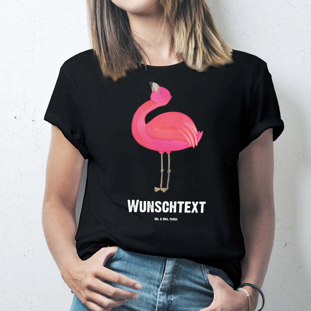 Rozmiar L Personalizowana koszulka Flamingo Duma T-Shirt Personalisiert, Bedrucken, T-Shirt mit Aufruck, Wunschtext, T-Shirt mit Namen, Flamingo, Schwester, Selbstakzeptanz, Beste Freundin, Tochter, Mama, Freude, Freundin, Stolz, Selbstliebe