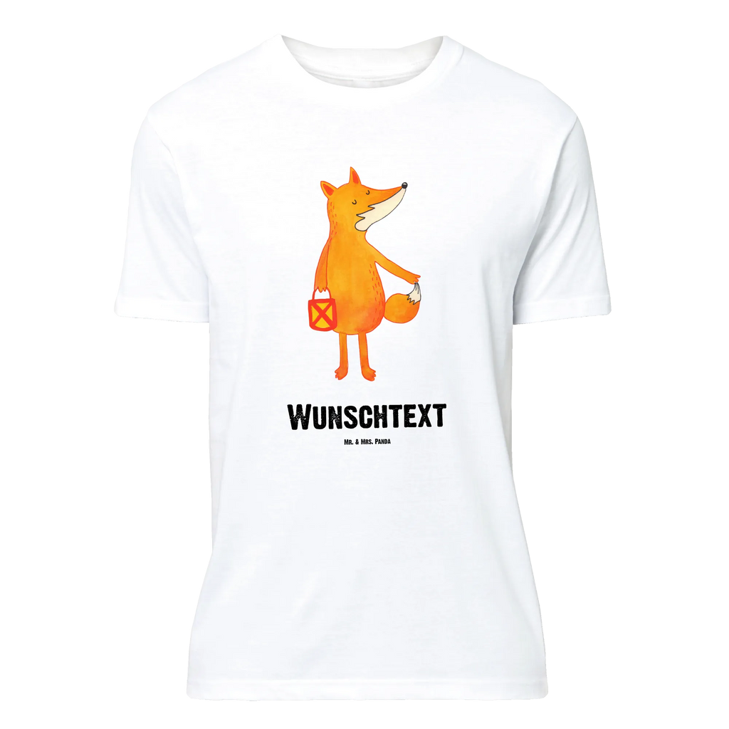 Personalisiertes T-Shirt Fuchs Laterne T-Shirt mit Namen, Bedrucken, T-Shirt mit Aufruck, Wunschtext, T-Shirt Personalisiert, Fuchs, Liebeskummer Spruch, Spruch Trösten, Laternenumzug, Füchse, Aufmuntern, Laterne, Cäsar Otto Hugo Flaischlen, Sankt Martin