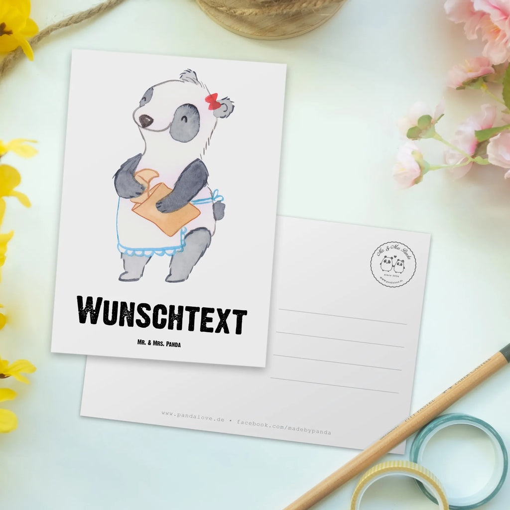 Personalisierte Postkarte Bäckereifachverkäuferin mit Herz Grußkarte mit Wunschtext, Grußkarte mit Namen, Karte mit Namen, Postkarte Personalisierbar, Ansichtskarte mit Namen, Geschenkkarte mit Wunschtext, Postkarte mit Namen, Postkarte mit Wunschtext, Einladung mit Wunschtext, Einladung mit Namen, Karte mit Wunschtext, Geschenkkarte mit Namen, Ansichtskarte mit Wunschtext, Postkarte Bedrucken, Geschenk, Schenken, Jubiläum, Danke, Dankeschön, Beruf, Ausbildung, Abschied, Rente, Kollege, Kollegin, Arbeitskollege, Mitarbeiter, Firma, Bäckerei, Bäckerladen, Brotmanufaktur, Bäckereifachverkäuferin, Backwarenverkäuferin, Backstube