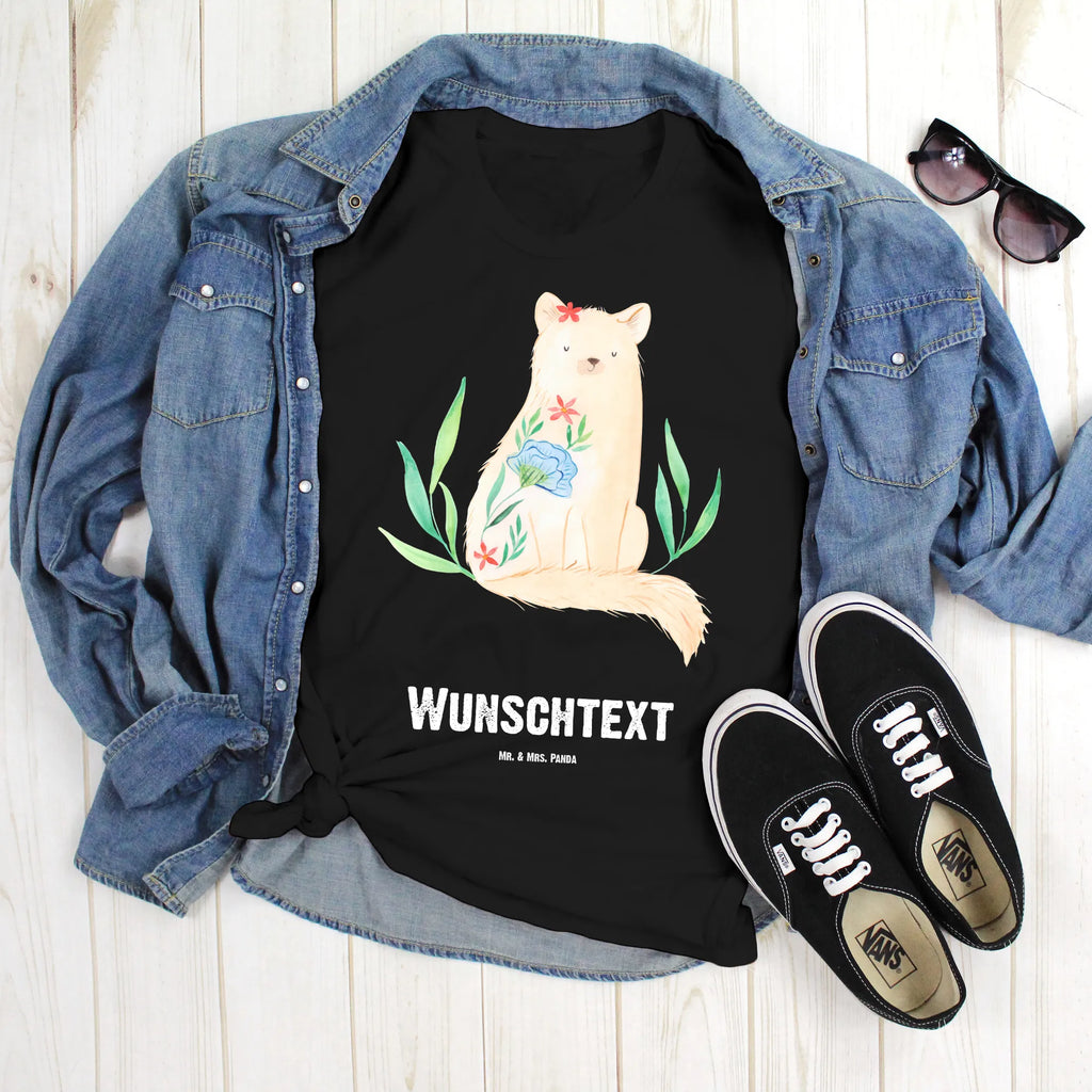 Personalisiertes T-Shirt Katze Blumen Wunschtext, T-Shirt Personalisiert, T-Shirt mit Aufruck, T-Shirt mit Namen, Bedrucken, Katzenmotiv, Katzenfan, Katzendeko, Katzenfreund, Katze, Katzenliebhaber, Katzenprodukte, Katzenartikel, Katzenaccessoires, Katzensouvenirs, Katzenliebhaberprodukte, Katzenmotive, Selbstliebe, Selfcare, Mutausbruch, Motivation