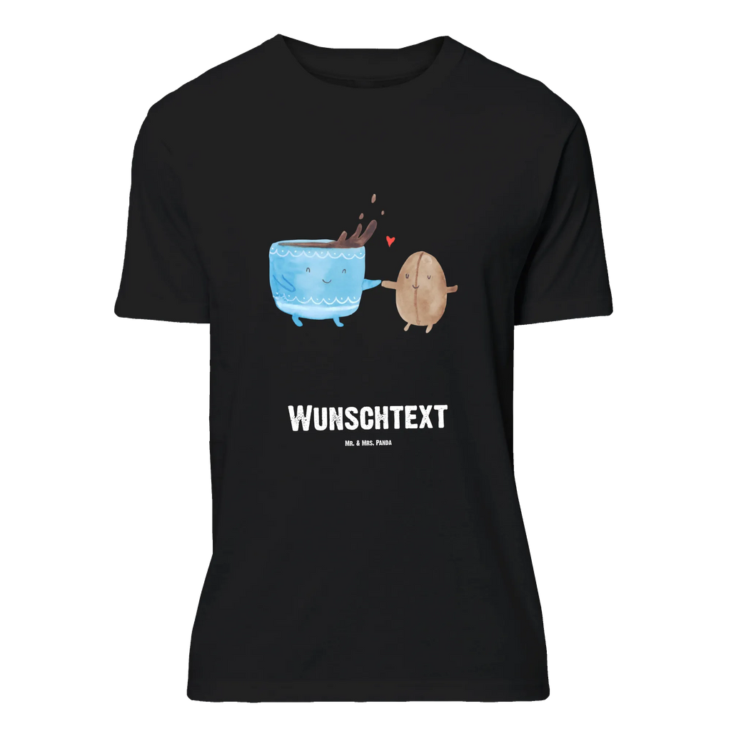 Rozmiar L Personalizowana koszulka kawa ziarno Bedrucken, Wunschtext, T-Shirt mit Namen, T-Shirt mit Aufruck, T-Shirt Personalisiert, Lustige Sprüche, Gute Laune, Tiere, Tiermotive, Zufriedenheit, Kaffee, Kaffeebohne, Glück, Genuss
