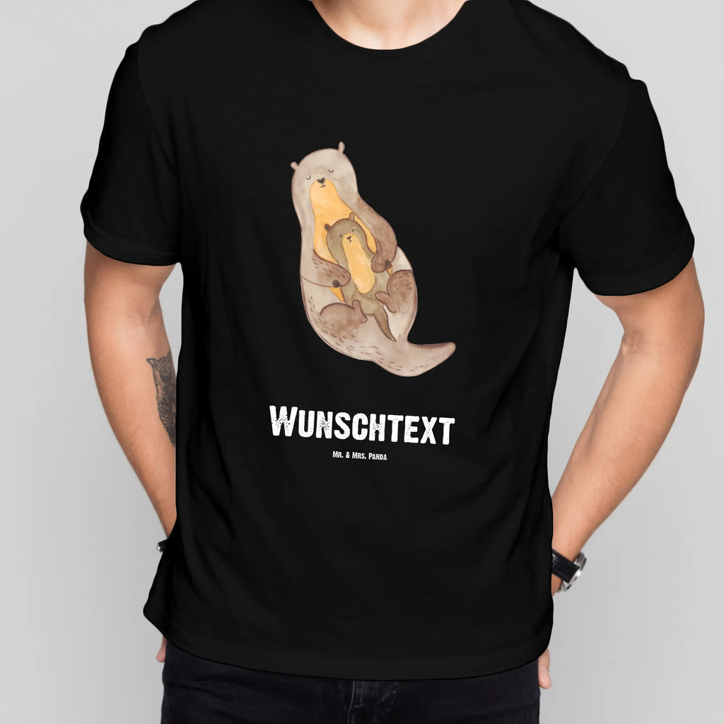 Rozmiar L Personalizowana koszulka wydra dziecko T-Shirt mit Aufruck, T-Shirt mit Namen, Wunschtext, Bedrucken, T-Shirt Personalisiert, Fischotter, Seeotter, Otter, Otter Seeotter See Otter