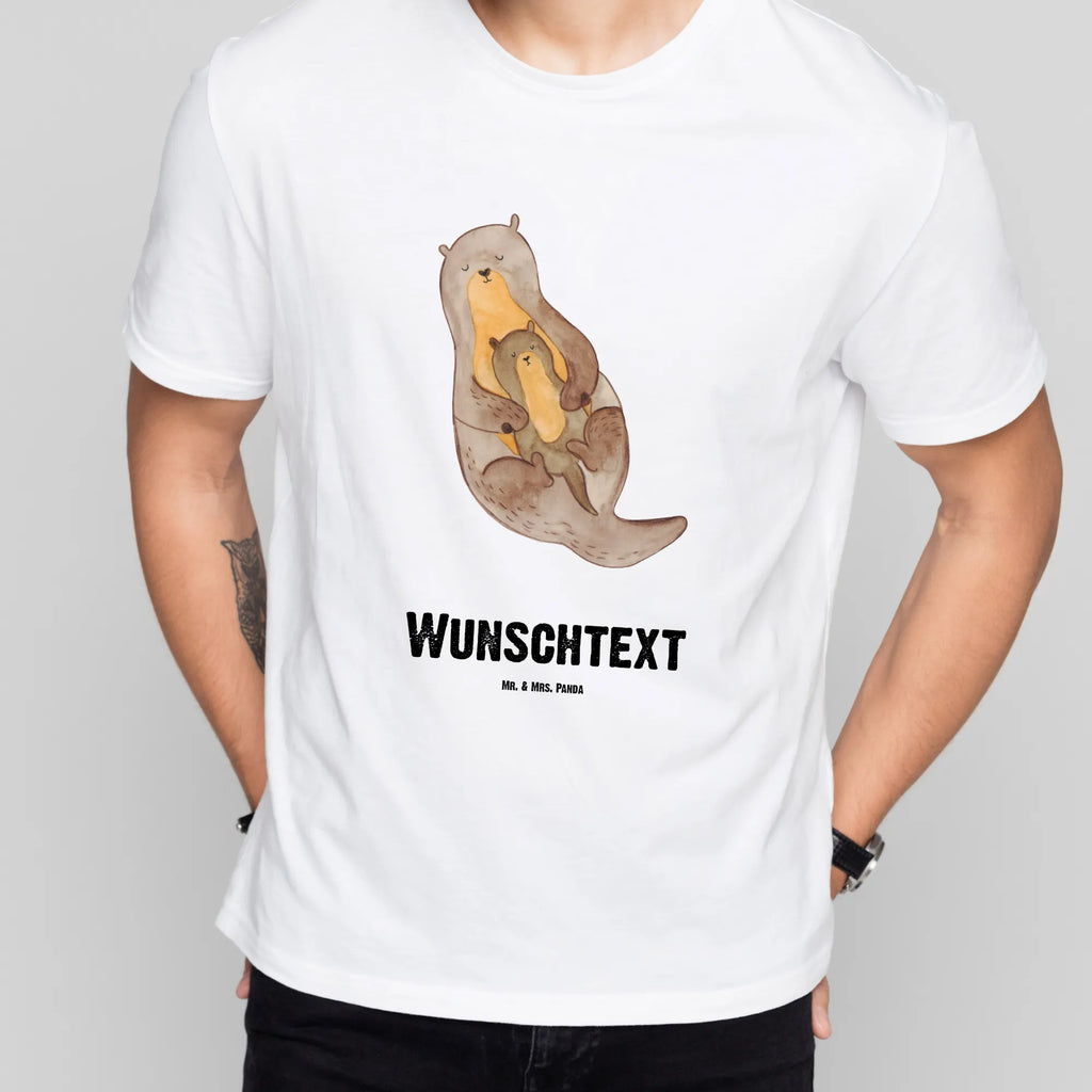 Rozmiar L Personalizowana koszulka wydra dziecko T-Shirt mit Aufruck, T-Shirt mit Namen, Wunschtext, Bedrucken, T-Shirt Personalisiert, Fischotter, Seeotter, Otter, Otter Seeotter See Otter