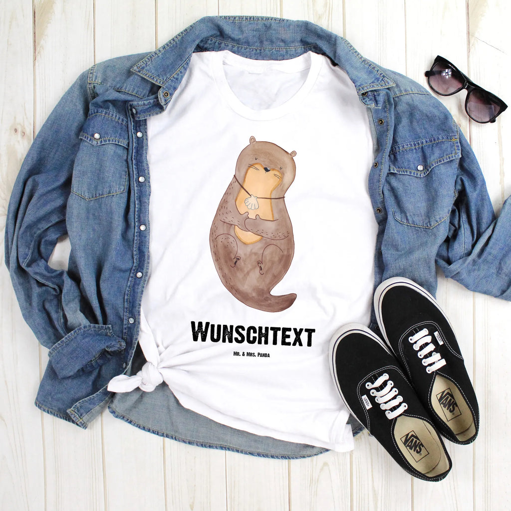 Personalised T-Shirt otter shell Frauen, Wunschtext, Bedrucken, T-Shirt mit Aufruck, T-Shirt mit Namen, Männer, T-Shirt Personalisiert, Otter, Fischotter, Seeotter, Tagträumen, träumen, Motivation, Büro, Otterliebe, grübeln