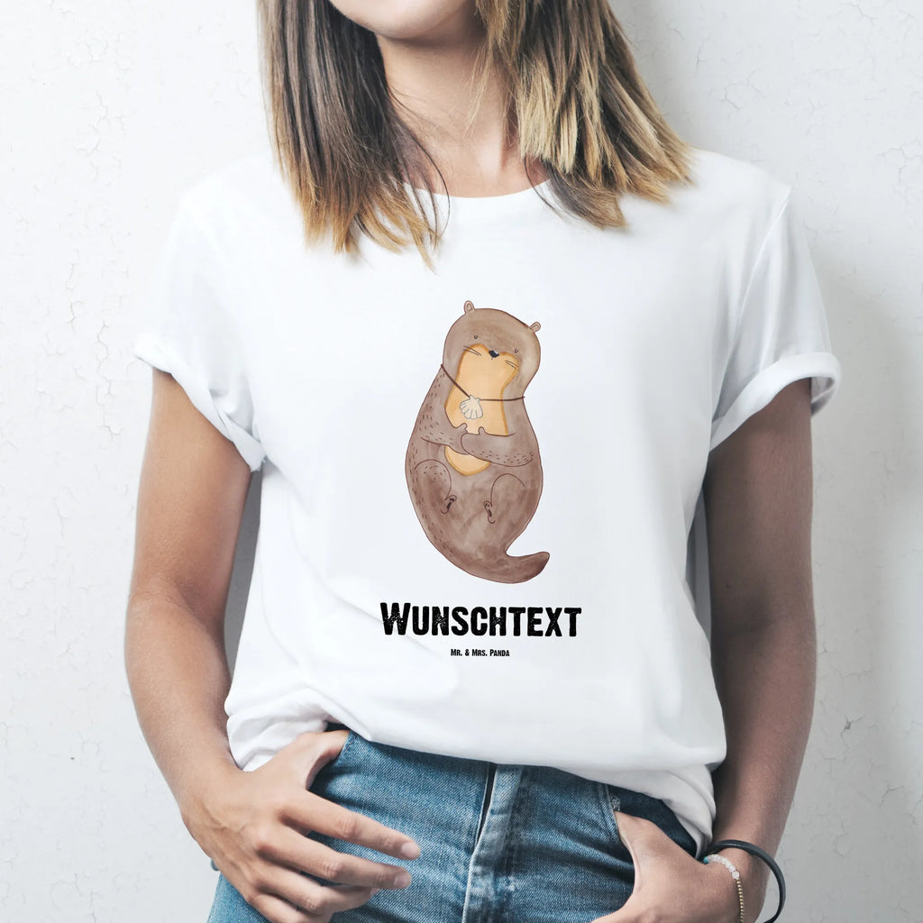 Personalised T-Shirt otter shell Frauen, Wunschtext, Bedrucken, T-Shirt mit Aufruck, T-Shirt mit Namen, Männer, T-Shirt Personalisiert, Otter, Fischotter, Seeotter, Tagträumen, träumen, Motivation, Büro, Otterliebe, grübeln