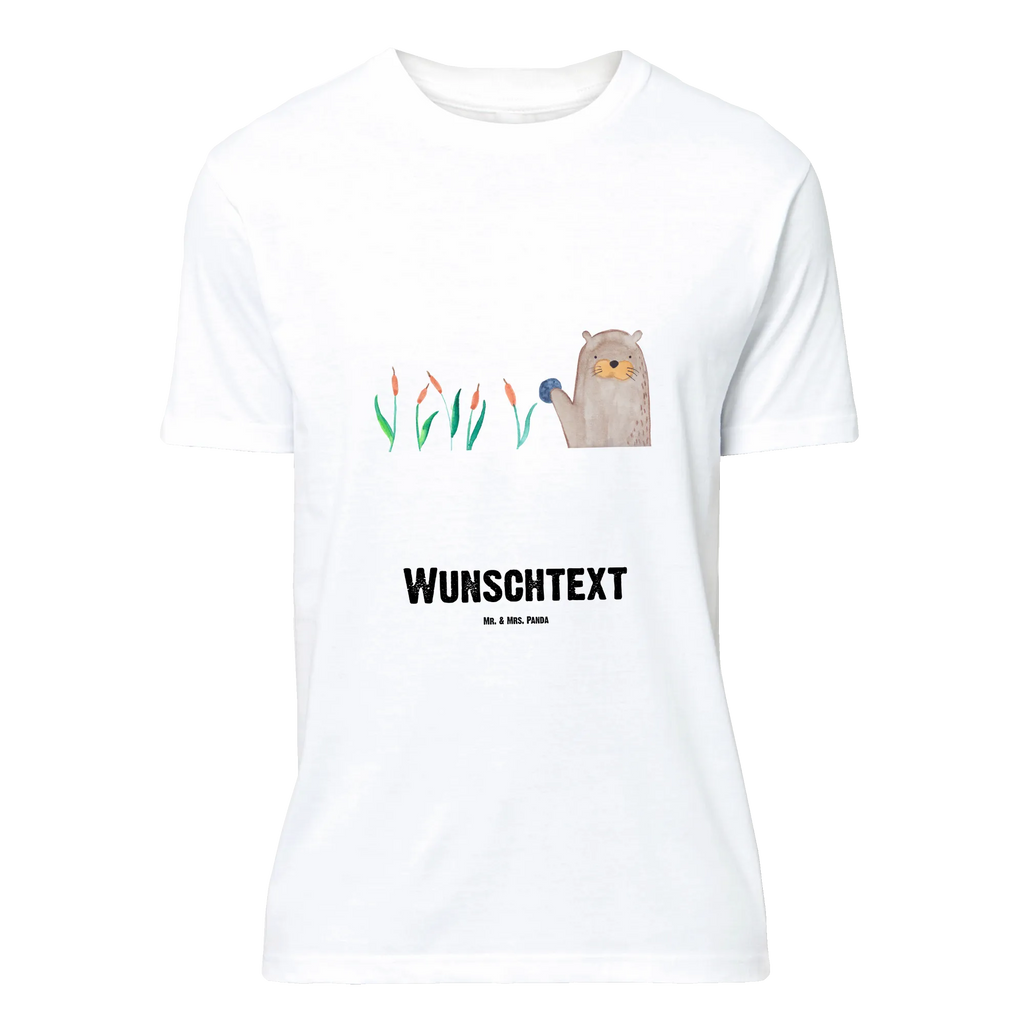 Personalised T-Shirt otter Stone T-Shirt mit Namen, T-Shirt mit Aufruck, T-Shirt Personalisiert, Bedrucken, Wunschtext, Fischotter, Seeotter, Otter, Otter Seeotter See Otter