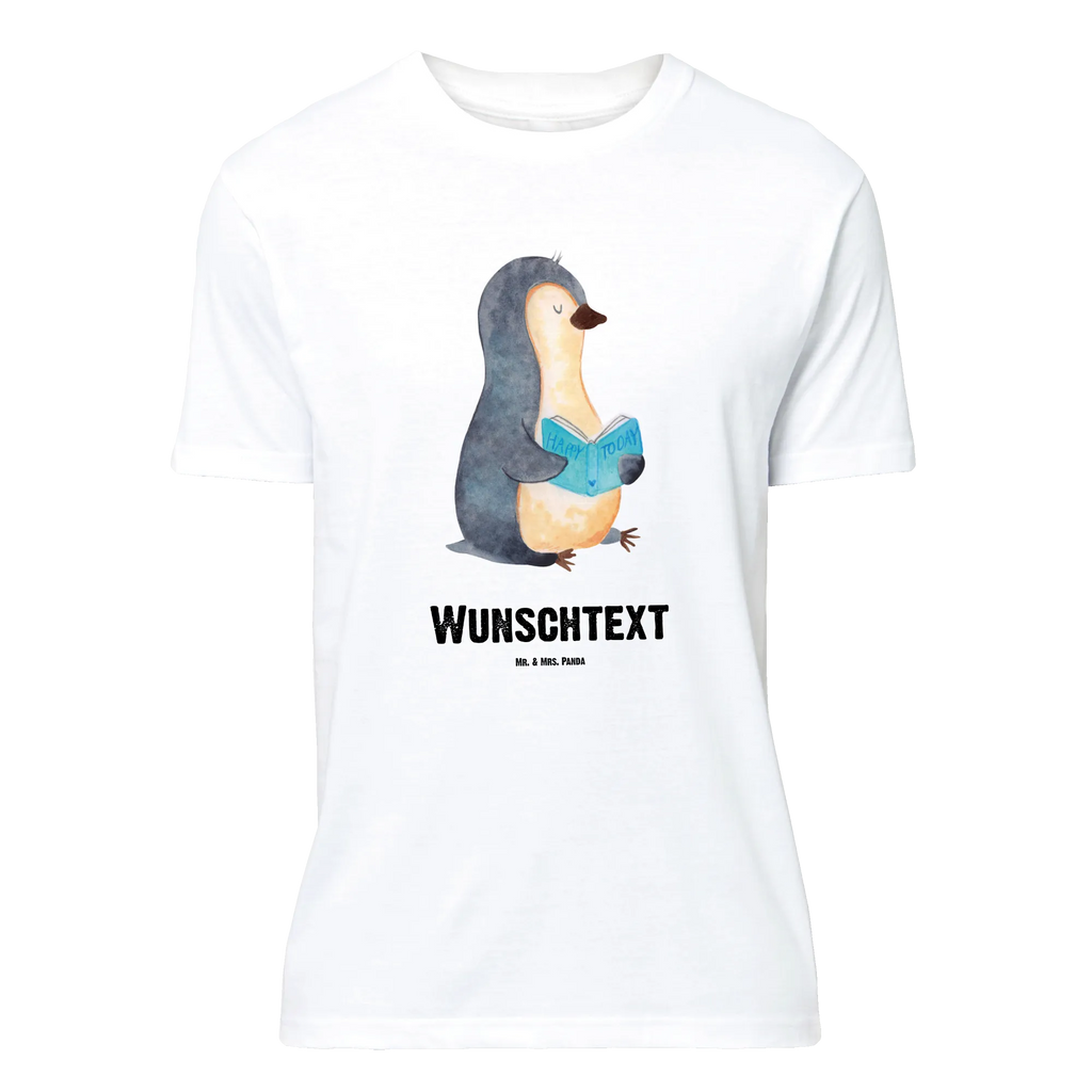 Rozmiar L Personalizowana koszulka pingwin książka Bedrucken, Wunschtext, T-Shirt Personalisiert, T-Shirt mit Aufruck, T-Shirt mit Namen, Pinguin, Bücherwurm, Freizeit, Lesen, Buch, Faulenzen, Nichtstun, Urlaub, Pinguine, Ferien