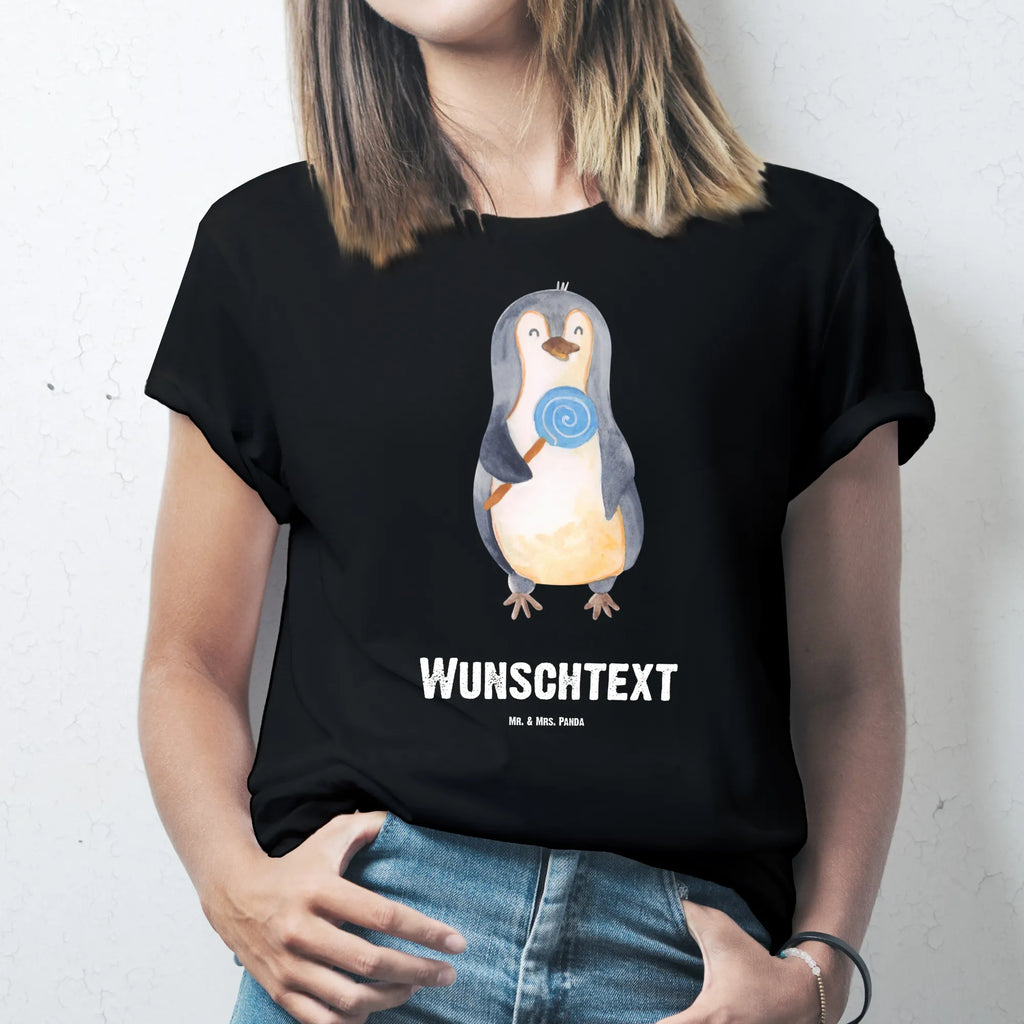 Rozmiar L Personalizowana koszulka pingwin lizak Bedrucken, Wunschtext, T-Shirt mit Namen, T-Shirt Personalisiert, T-Shirt mit Aufruck, Pinguin, Pinguine, Süßigkeiten, Lolli, Rabauke, Spruch, Ganove, Blödsinn, Gauner, Rebell