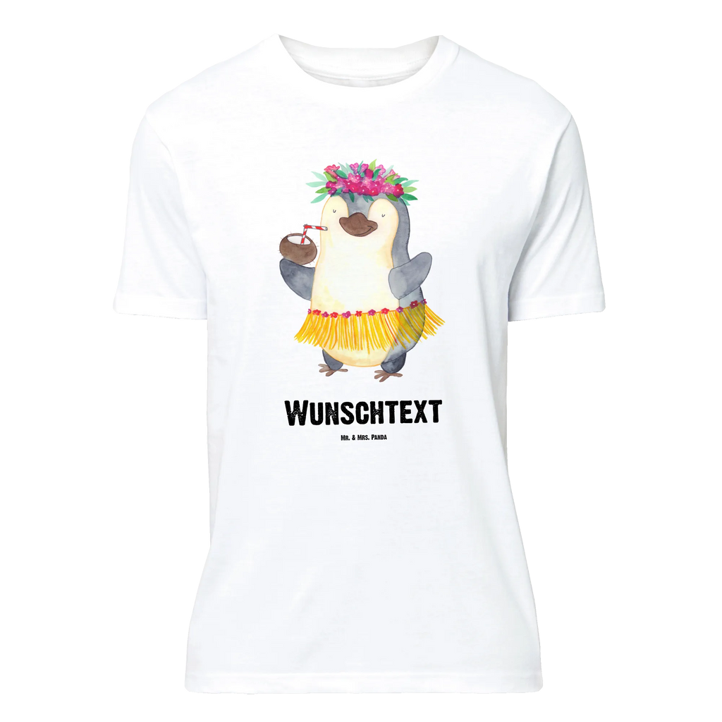 Personalised T-Shirt Penguin coconut T-Shirt Personalisiert, T-Shirt mit Aufruck, Bedrucken, Wunschtext, T-Shirt mit Namen, Pinguin, Hawaii, Pinguine, Aloha, Urlaub, Kokosnuss