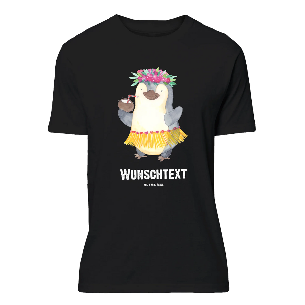 Personalised T-Shirt Penguin coconut T-Shirt Personalisiert, T-Shirt mit Aufruck, Bedrucken, Wunschtext, T-Shirt mit Namen, Pinguin, Hawaii, Pinguine, Aloha, Urlaub, Kokosnuss