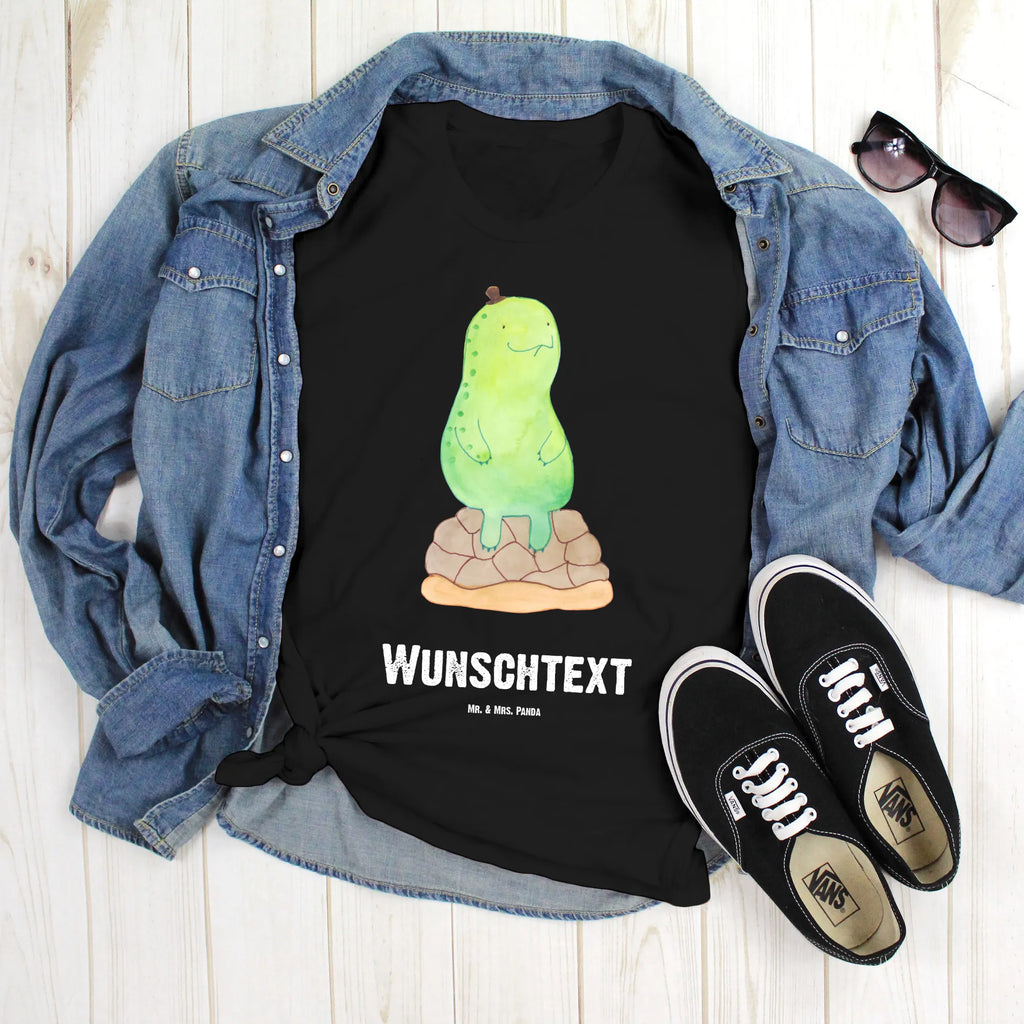 Rozmiar L Personalizowana koszulka żółw Przerwa Wunschtext, Bedrucken, Männer, T-Shirt mit Aufruck, T-Shirt mit Namen, T-Shirt Personalisiert, Frauen, Schildkröte, Entschleunigen, Achtsamkeit, achtsam