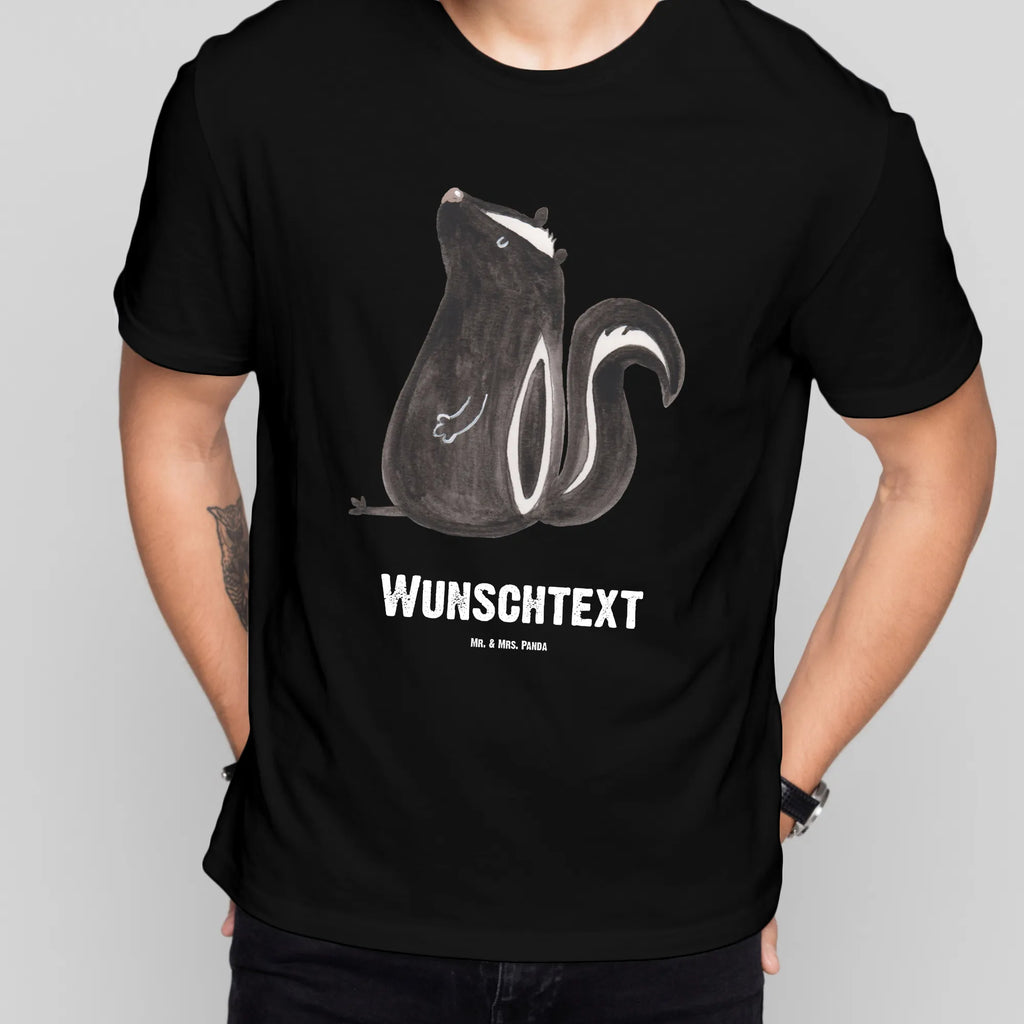 Personalised T-Shirt skunk Sit T-Shirt mit Namen, Wunschtext, Bedrucken, T-Shirt mit Aufruck, T-Shirt Personalisiert, Stinktier, Skunk, Wildtier, Büro, Besserwisser, Raubtier, Spruch, Stinker, Recht, Stinki