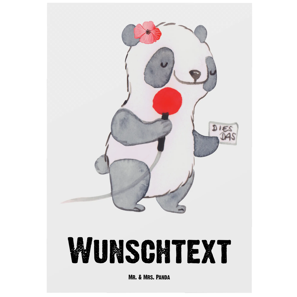 Personalised postcard Sports reporter Heart gift, gift idea, best, farewell gift, passing exam, anniversary, retirement, promotion, job start, sayings, funny, profession