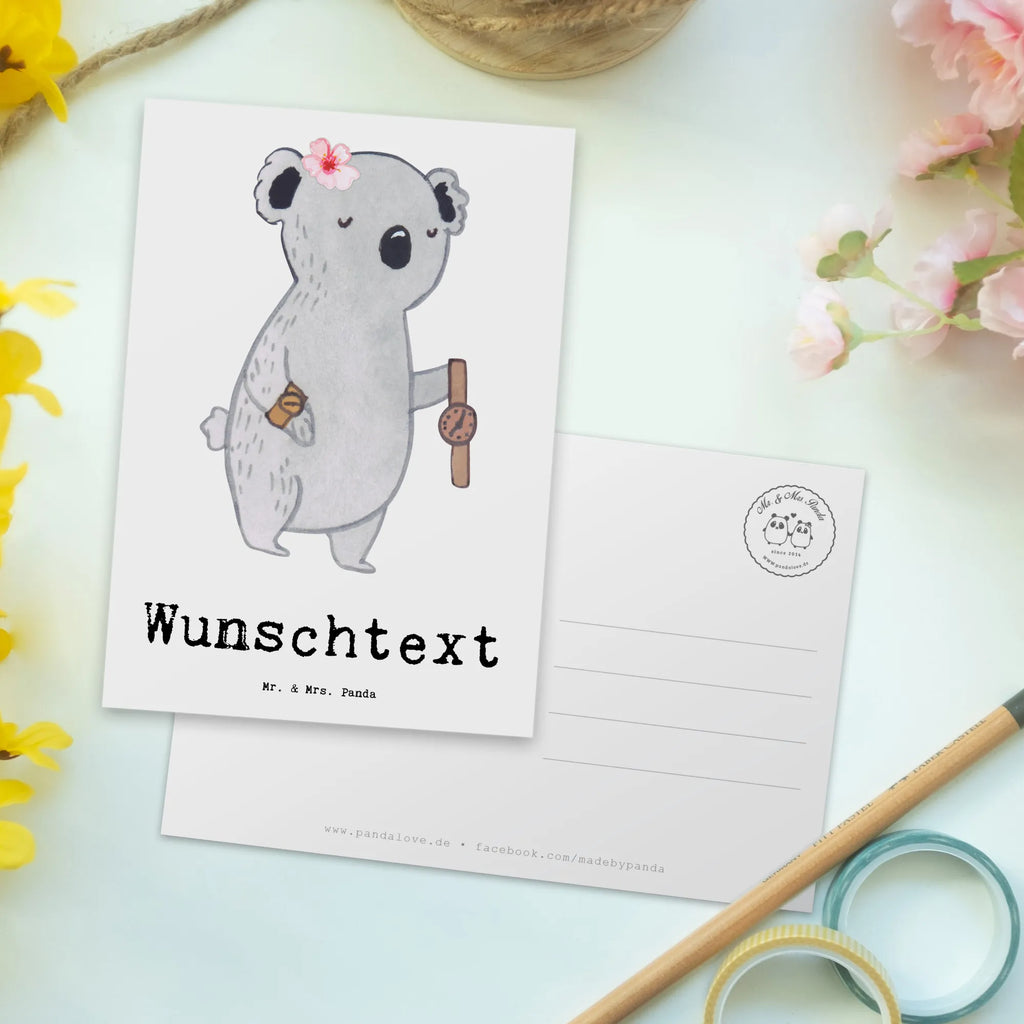 Personalisierte Postkarte Uhrmacherin mit Herz Postkarte personalisierbar, Ansichtskarte mit Namen, Ansichtskarte mit Wunschtext, Geschenkkarte mit Wunschtext, Geschenkkarte mit Namen, Postkarte mit Wunschtext, Postkarte mit Namen, Grußkarte mit Namen, Karte mit Wunschtext, Einladung mit Wunschtext, Karte mit Namen, Postkarte bedrucken, Einladung mit Namen, Grußkarte mit Wunschtext, Beruf, Ausbildung, Jubiläum, Abschied, Rente, Kollege, Kollegin, Geschenk, Schenken, Arbeitskollege, Mitarbeiter, Firma, Danke, Dankeschön