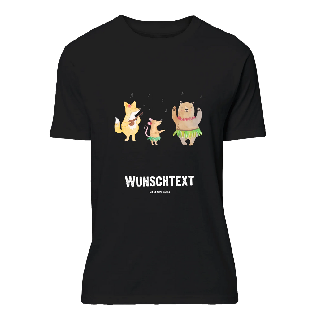 Rozmiar L Personalizowana koszulka zwierzęta leśne Aloha T-Shirt mit Namen, Bedrucken, Wunschtext, T-Shirt Personalisiert, T-Shirt mit Aufruck, Tiermotive, Tiere, Gute Laune, Lustige Sprüche, Waldtiere, Lachen, Hase, Tanzen, Wald, Aloha, Bär, Musik, Igel, Leben