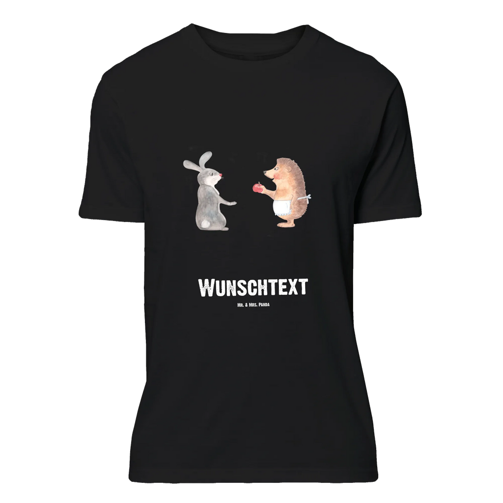 Personalised T-Shirt Hare Hedgehog Bedrucken, T-Shirt Personalisiert, T-Shirt mit Namen, T-Shirt mit Aufruck, Wunschtext, Tiere, Gute Laune, Tiermotive, Lustige Sprüche, Spruch Romantisch, Herzschmerz, Igel, Trösten, Liebe Spruch, Hase, Igel und Hase, Trennungsschmerz, Liebeskummer Geschenk