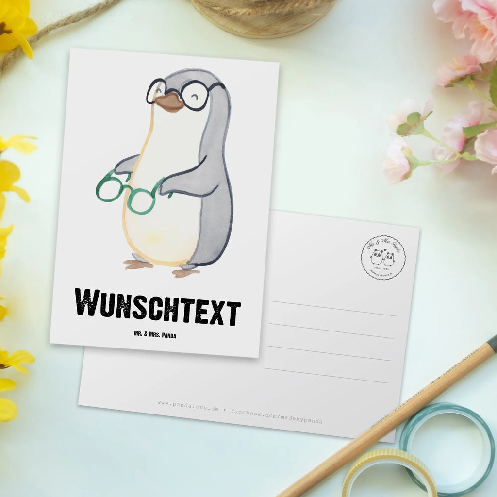 Personalisierte Postkarte Augenoptiker mit Herz Postkarte mit Wunschtext, Grußkarte mit Wunschtext, Ansichtskarte mit Wunschtext, Karte mit Wunschtext, Postkarte personalisierbar, Ansichtskarte mit Namen, Einladung mit Wunschtext, Einladung mit Namen, Geschenkkarte mit Wunschtext, Postkarte bedrucken, Geschenkkarte mit Namen, Grußkarte mit Namen, Postkarte mit Namen, Karte mit Namen, Beruf, Ausbildung, Jubiläum, Abschied, Rente, Kollege, Kollegin, Geschenk, Schenken, Arbeitskollege, Mitarbeiter, Firma, Danke, Dankeschön, Brillenverkäufer, Optiker, Eröffnung, Brillengeschäft, Augenarzt, Augenoptiker, Optometrist