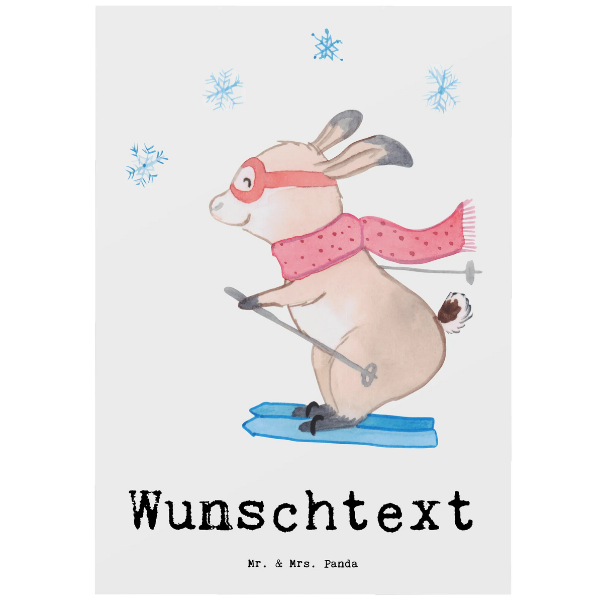 Personalised postcard ski instructor Heart gift, gift idea, best, farewell gift, passing exam, anniversary, retirement, promotion, job start, sayings, funny, profession