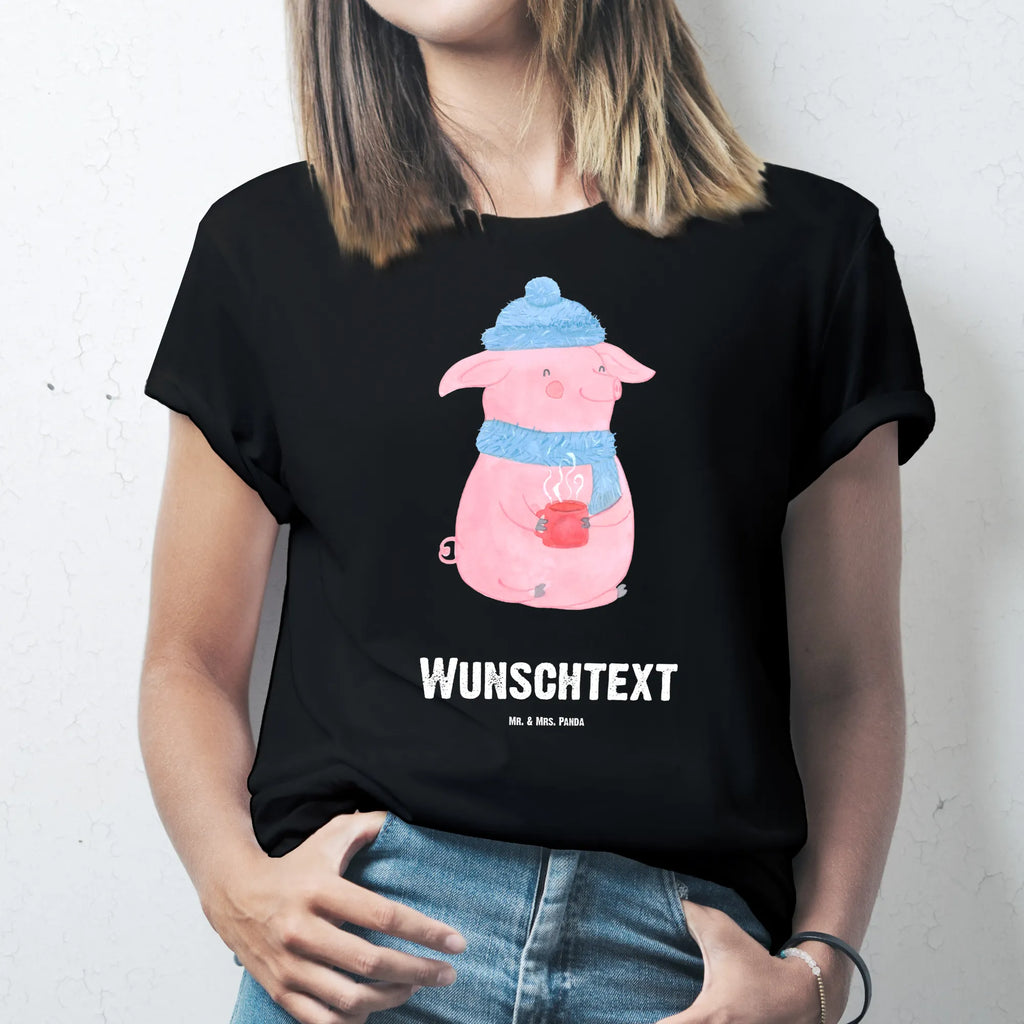 Personalised T-Shirt Pig Mulled wine T-Shirt Personalisiert, T-Shirt mit Namen, T-Shirt mit Aufruck, Bedrucken, Wunschtext, Nikolaus, Weihnachtsdeko, Winter, Heiligabend, Advent, Wintermotiv, Weihnachten, Weihnachtsmarkt, Glühschwein, Punsch, Glühwein