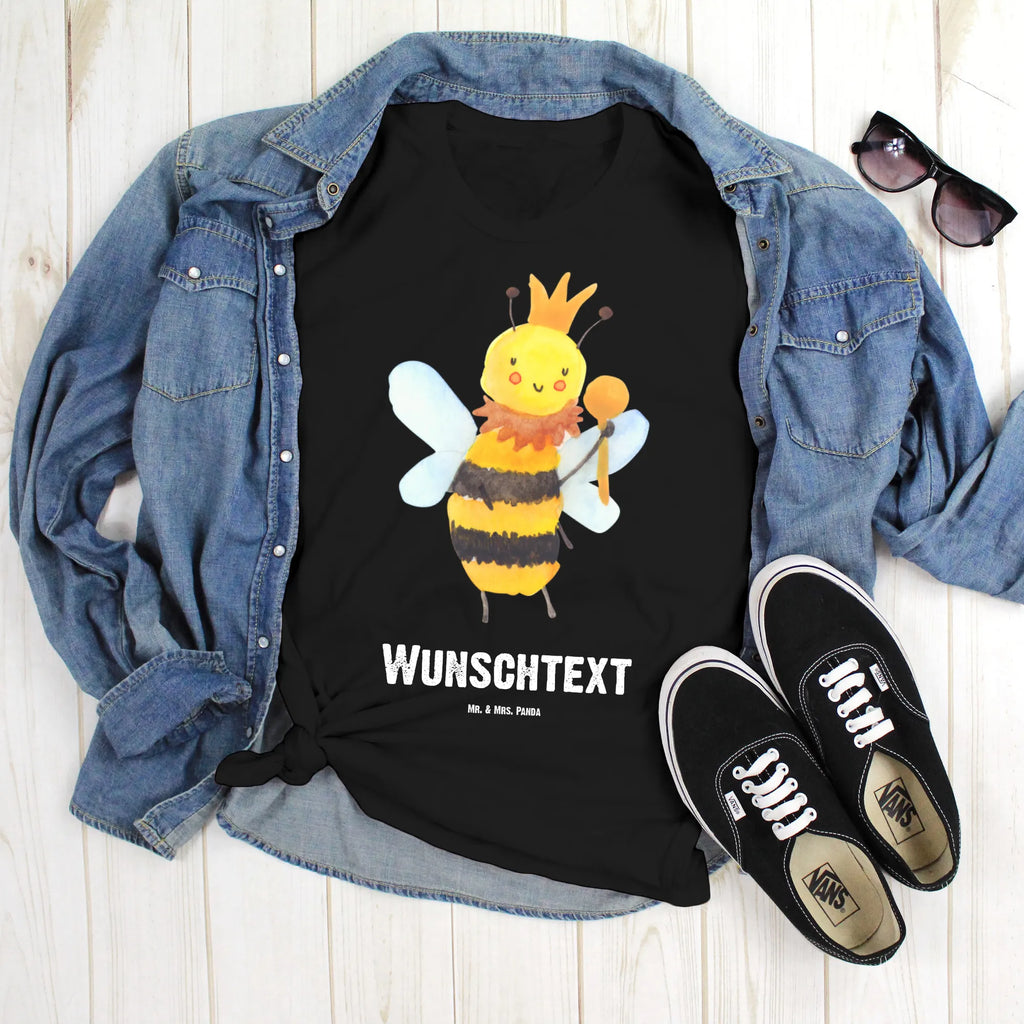 Personalisiertes T-Shirt Biene König Frauen, Wunschtext, T-Shirt mit Namen, T-Shirt Personalisiert, T-Shirt mit Aufruck, Bedrucken, Männer, Biene, Wespe, Hummel