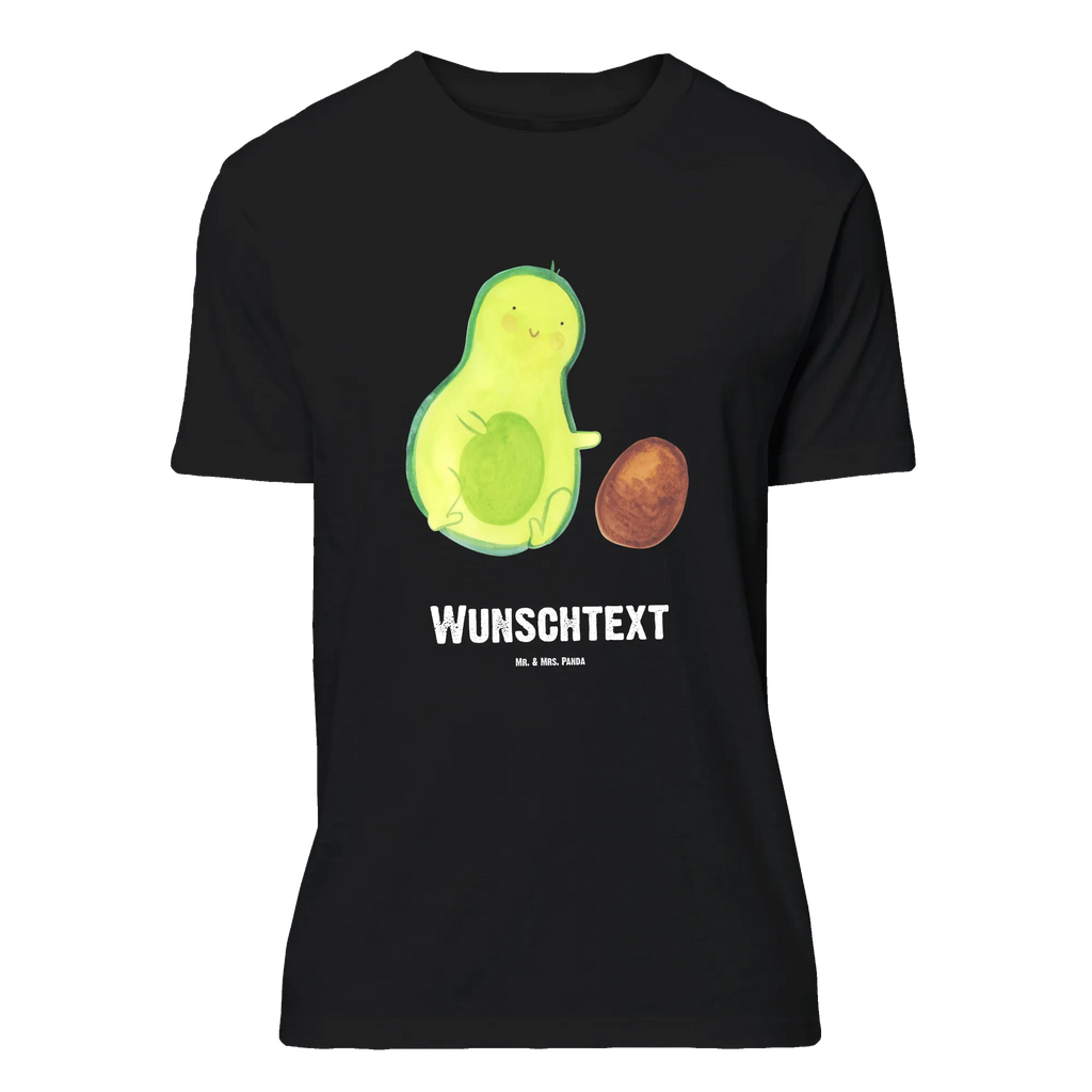 Personalisiertes T-Shirt Avocado rollt Kern Bedrucken, T-Shirt mit Aufruck, T-Shirt Personalisiert, Wunschtext, T-Shirt mit Namen, Veggie, Vegan, Avocado, Gesund, Liebe, Baby, Zur Geburt, Kind, Große Liebe, Avocados, Erstes Kind, Säugling, Babyparty, Geburt, Schwangerschaft, Schwanger, Geburtstag, Love