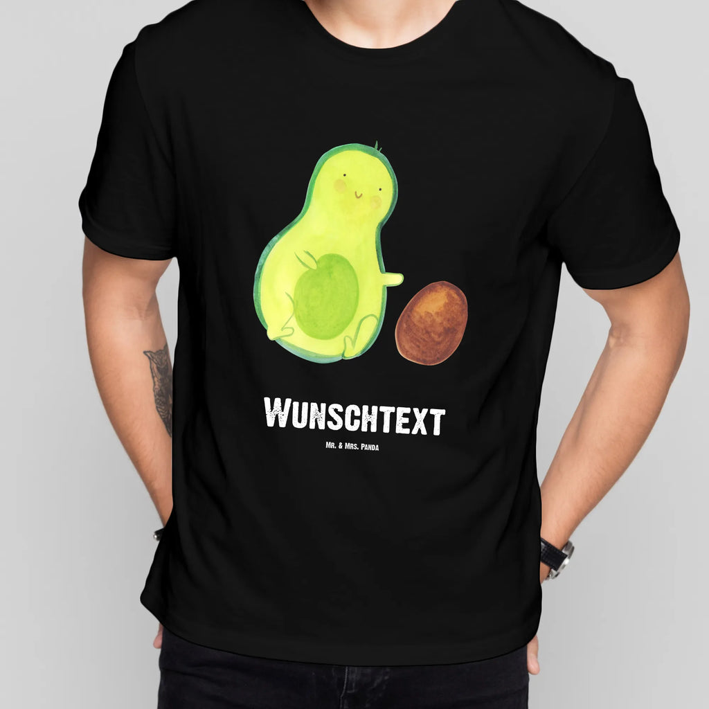Personalisiertes T-Shirt Avocado rollt Kern Bedrucken, T-Shirt mit Aufruck, T-Shirt Personalisiert, Wunschtext, T-Shirt mit Namen, Veggie, Vegan, Avocado, Gesund, Liebe, Baby, Zur Geburt, Kind, Große Liebe, Avocados, Erstes Kind, Säugling, Babyparty, Geburt, Schwangerschaft, Schwanger, Geburtstag, Love