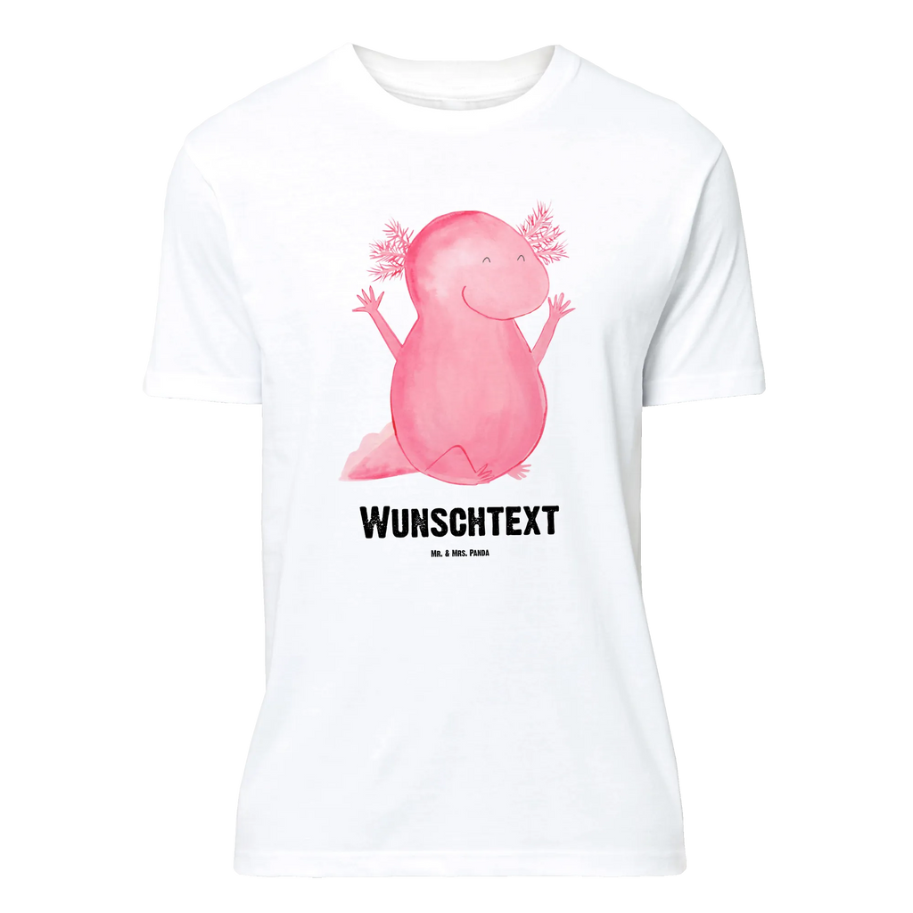 Personalised T-Shirt axolotl Hooray Wunschtext, T-Shirt Personalisiert, T-Shirt mit Aufruck, T-Shirt mit Namen, Bedrucken, Molch, Axolotl, Freude, Lurch, Lurche, Fröhlich, Schwanzlurch, Motivation, Spaß, Zufriedenheit, Axolot