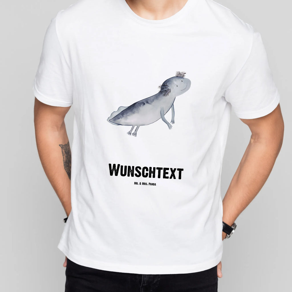 Rozmiar L Personalizowana koszulka ajolotl pływanie Bedrucken, Wunschtext, T-Shirt mit Namen, T-Shirt mit Aufruck, T-Shirt Personalisiert, Molch, Axolotl, Probleme, Motivation, Lurche, Schwanzlurch, Lösungen, Lurch, Axolot, Problem