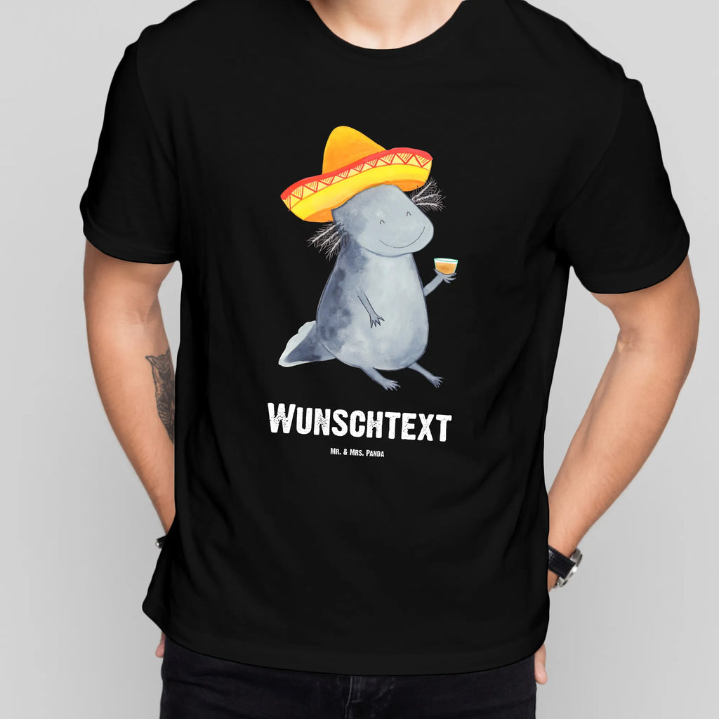 Personalised T-Shirt axolotl tequila Bedrucken, Wunschtext, T-Shirt mit Aufruck, T-Shirt mit Namen, T-Shirt Personalisiert, Molch, Axolotl, Feuerdrache, Schwanzlurch, Mexico, Sombrero, Zitrone, Feuersalamander, Mexiko, Lurch, Axolot, Tequila, Lurche, Motivation, Spruch