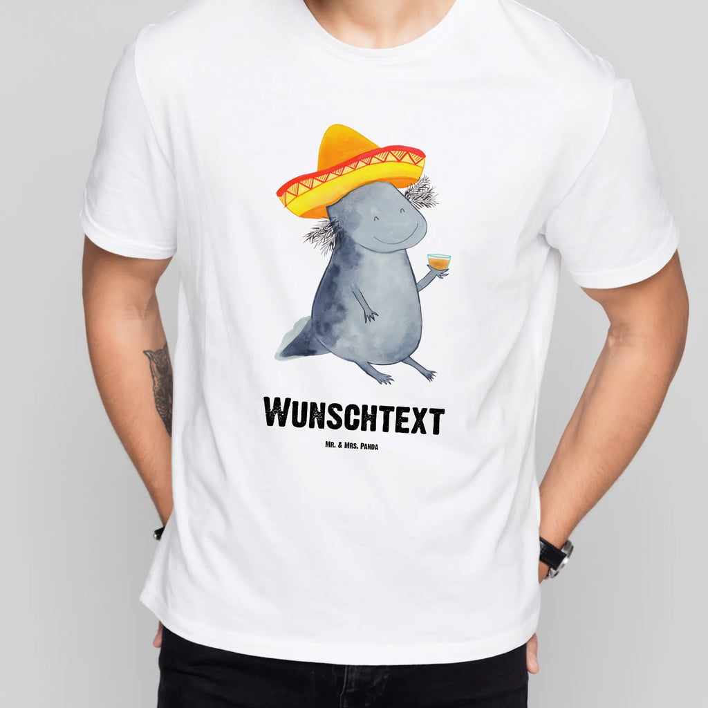 Personalised T-Shirt axolotl tequila Bedrucken, Wunschtext, T-Shirt mit Aufruck, T-Shirt mit Namen, T-Shirt Personalisiert, Molch, Axolotl, Feuerdrache, Schwanzlurch, Mexico, Sombrero, Zitrone, Feuersalamander, Mexiko, Lurch, Axolot, Tequila, Lurche, Motivation, Spruch